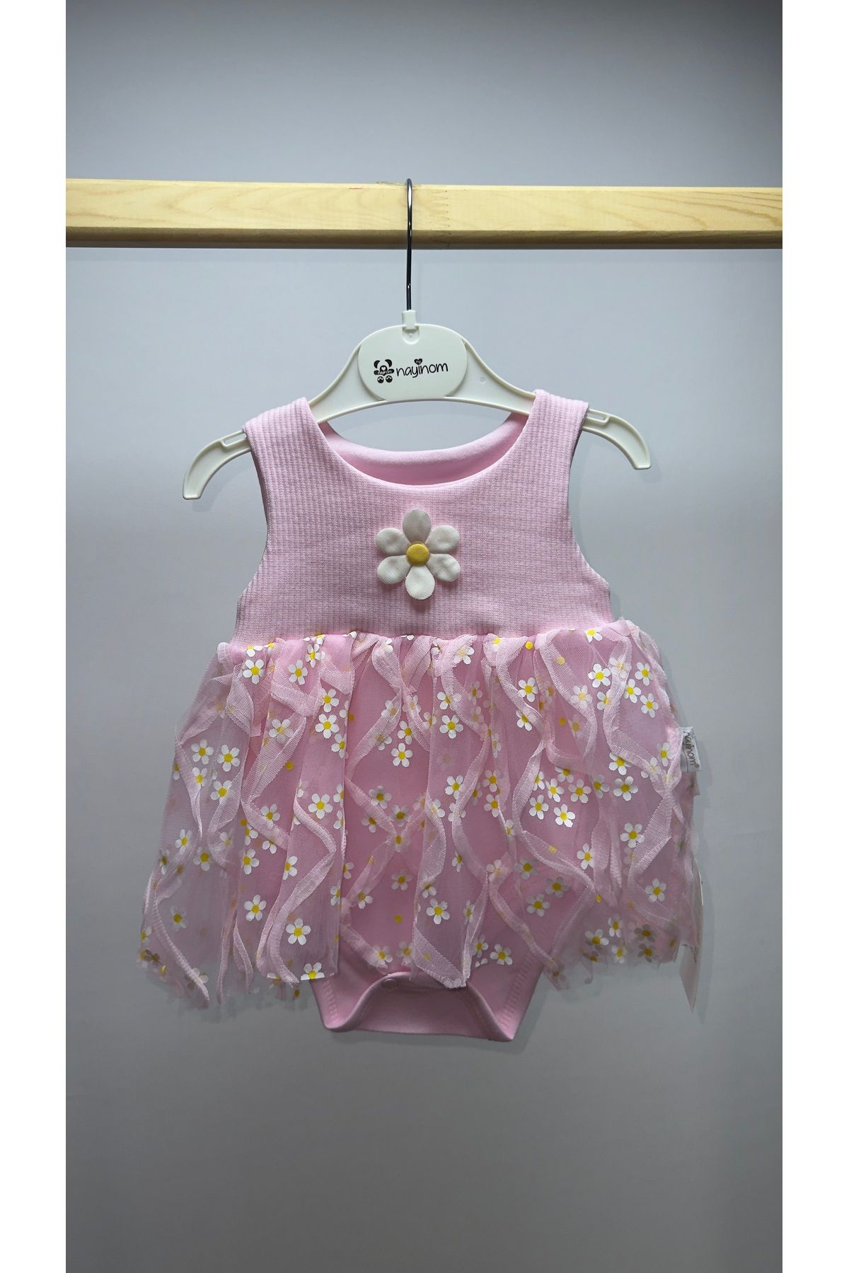MAVİŞ BEBE Çıtçıtlı bebek elbise