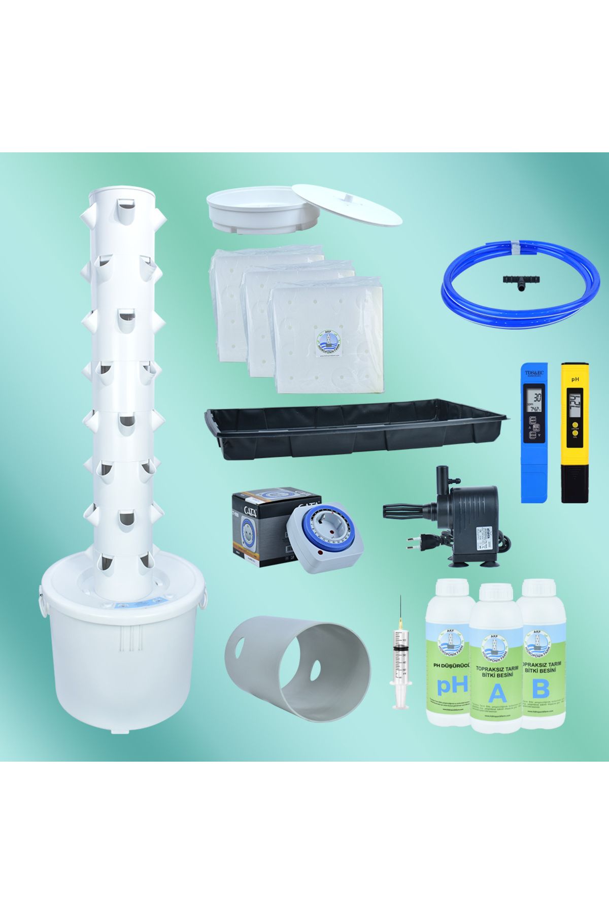 Hidroponik Farm Dikey Hidroponik Sistem Set-3