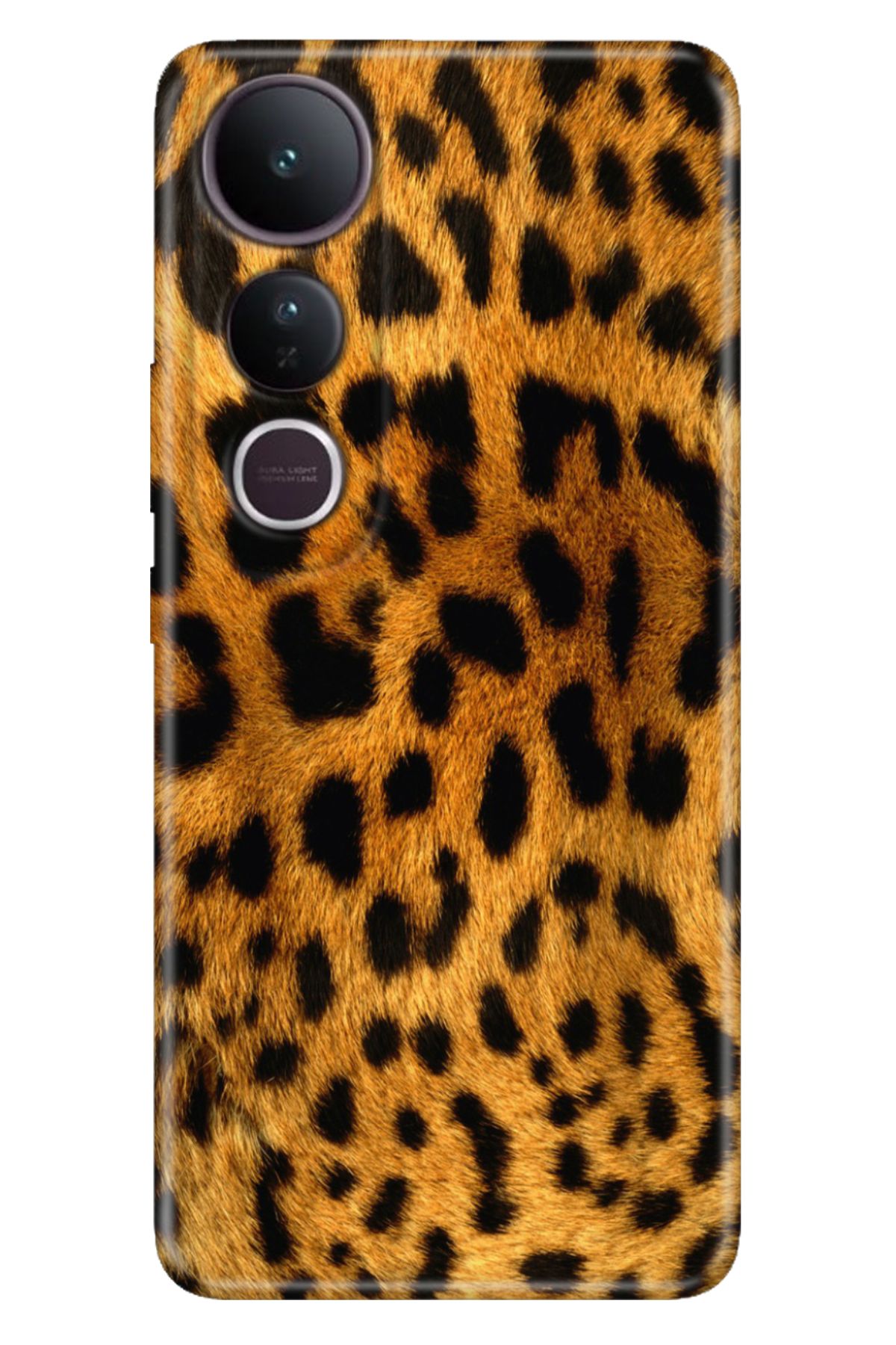 ADACASE Vivo V50 Lite 5G Kılıf Renkli Silikon Baskılı TPU Leopar Kürk