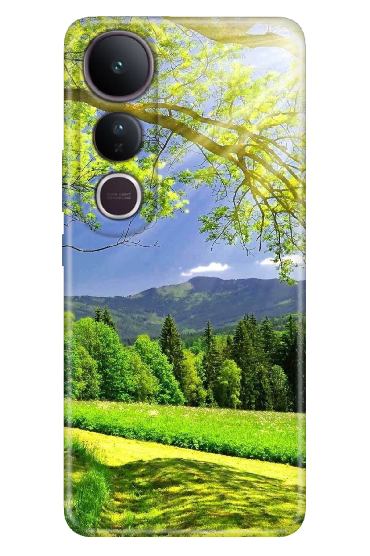 ADACASE Vivo V50 Lite 5G Kılıf Dekoratif Silikon Baskılı Kapak Mis Oksijen