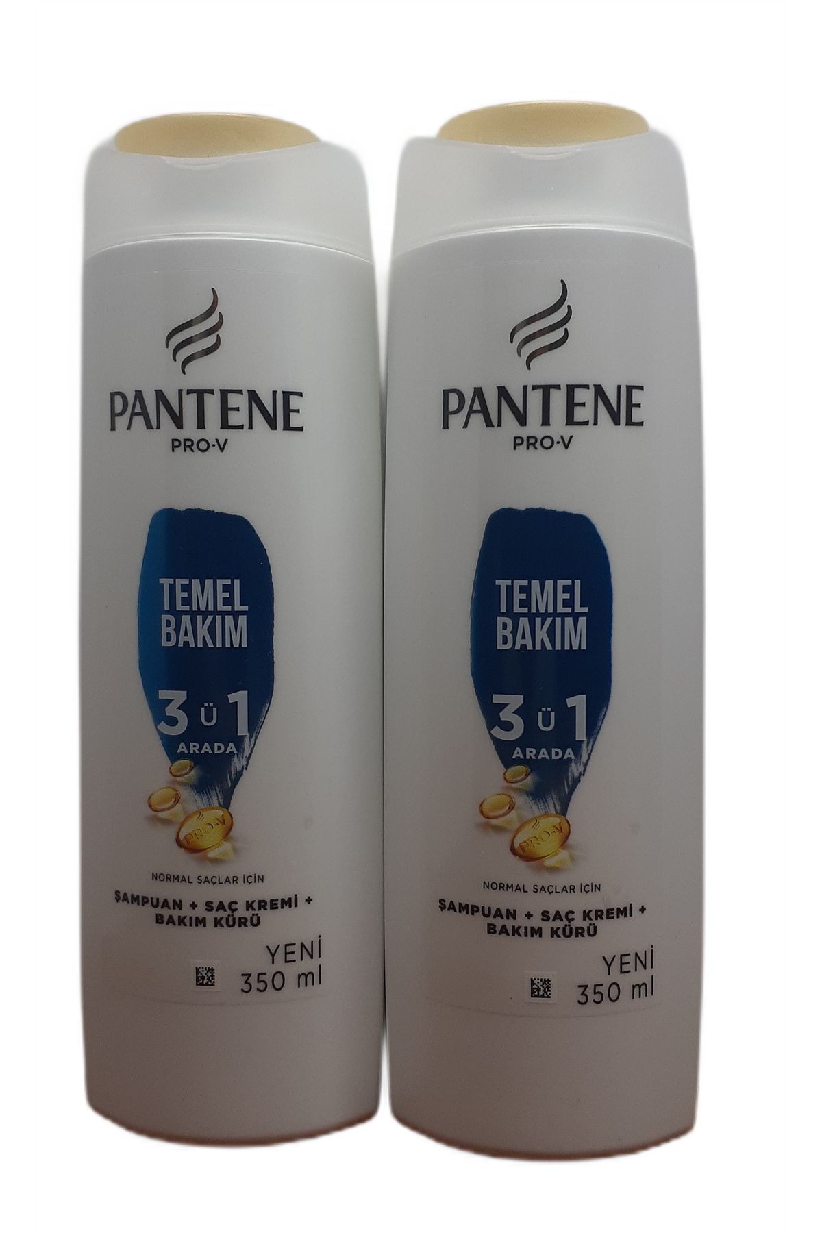 Pantene TEMEL BAKIM 3 'Ü 1 ARADA 350 ML ŞAMPUAN X 2 ADET