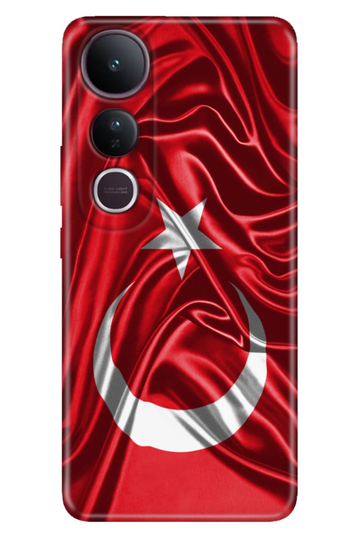 ADACASE Vivo V50 Lite 5G Kılıf Renkli Silikon Baskılı TPU Şanlı Türk