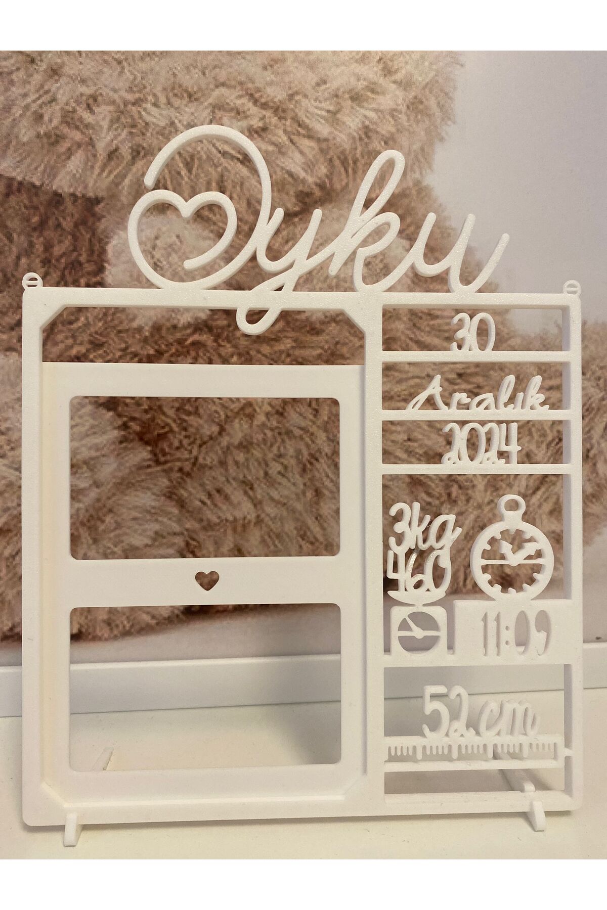 CHNSTORE İsimli Özel Bebek Doğum Anı Çerçevesi