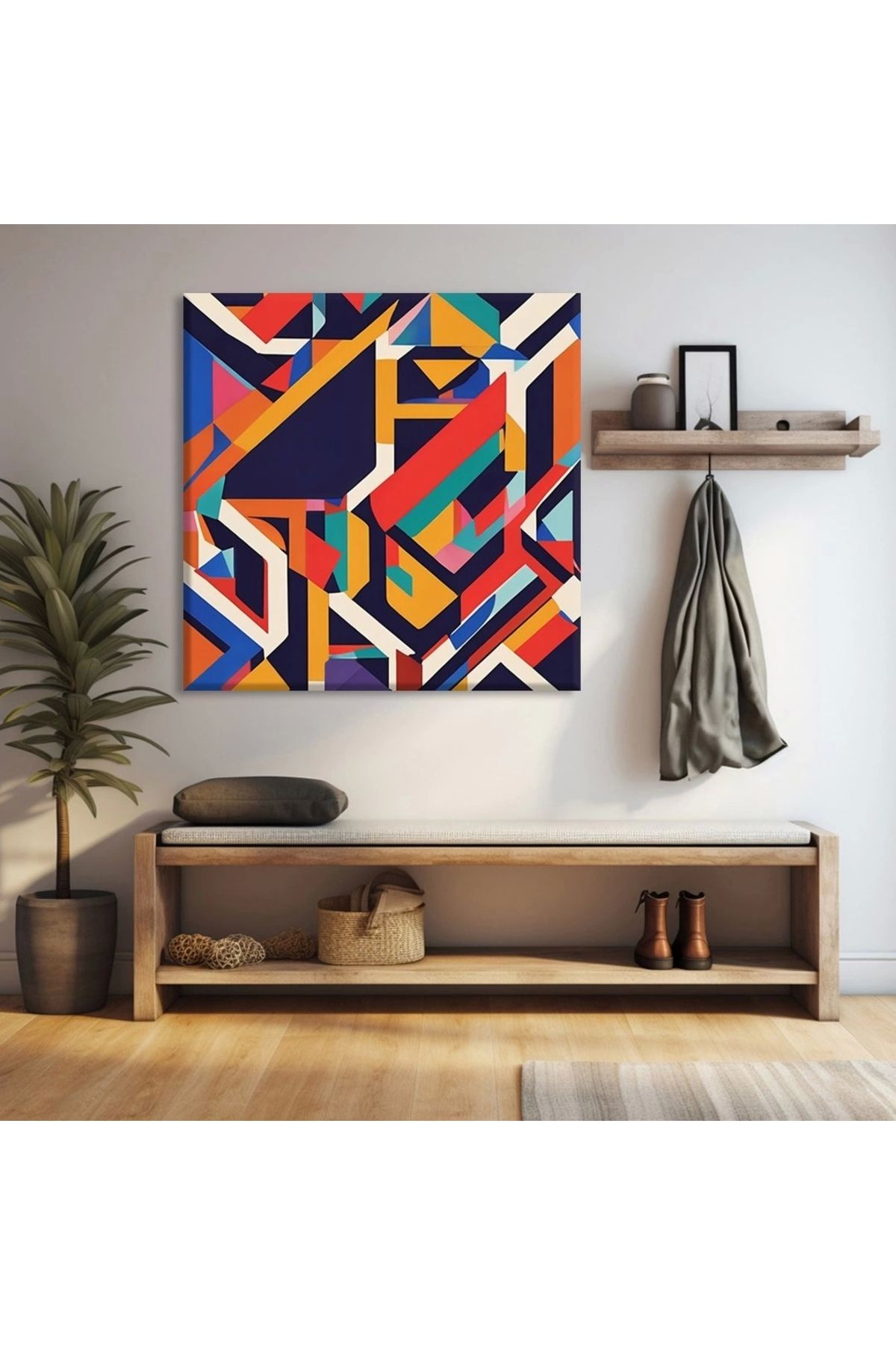 VOGLOO Modern Labirent Kanvas Tablo