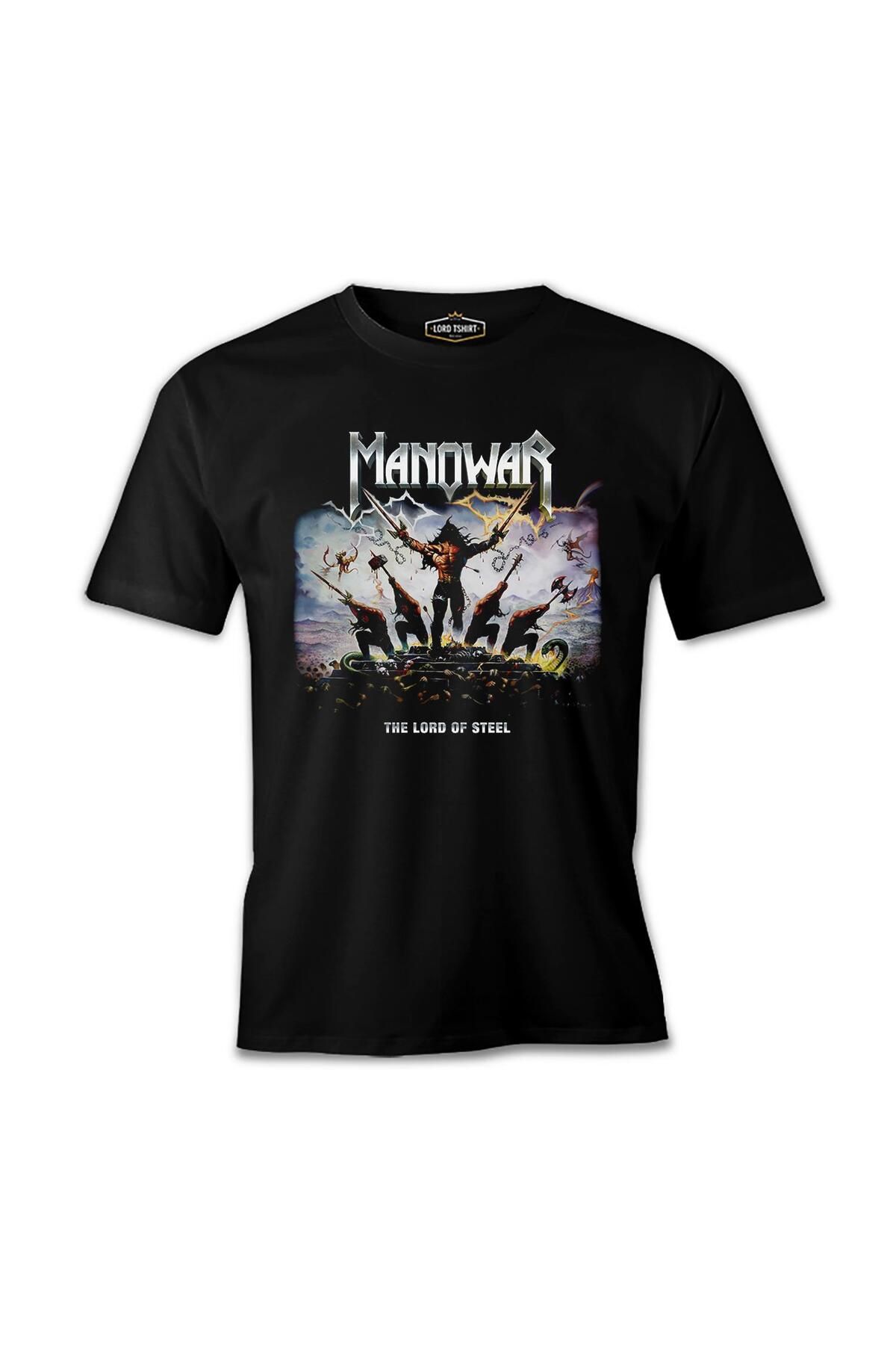Lord T-Shirt Manowar - The Lord of Steel 2 Siyah Erkek Tshirt