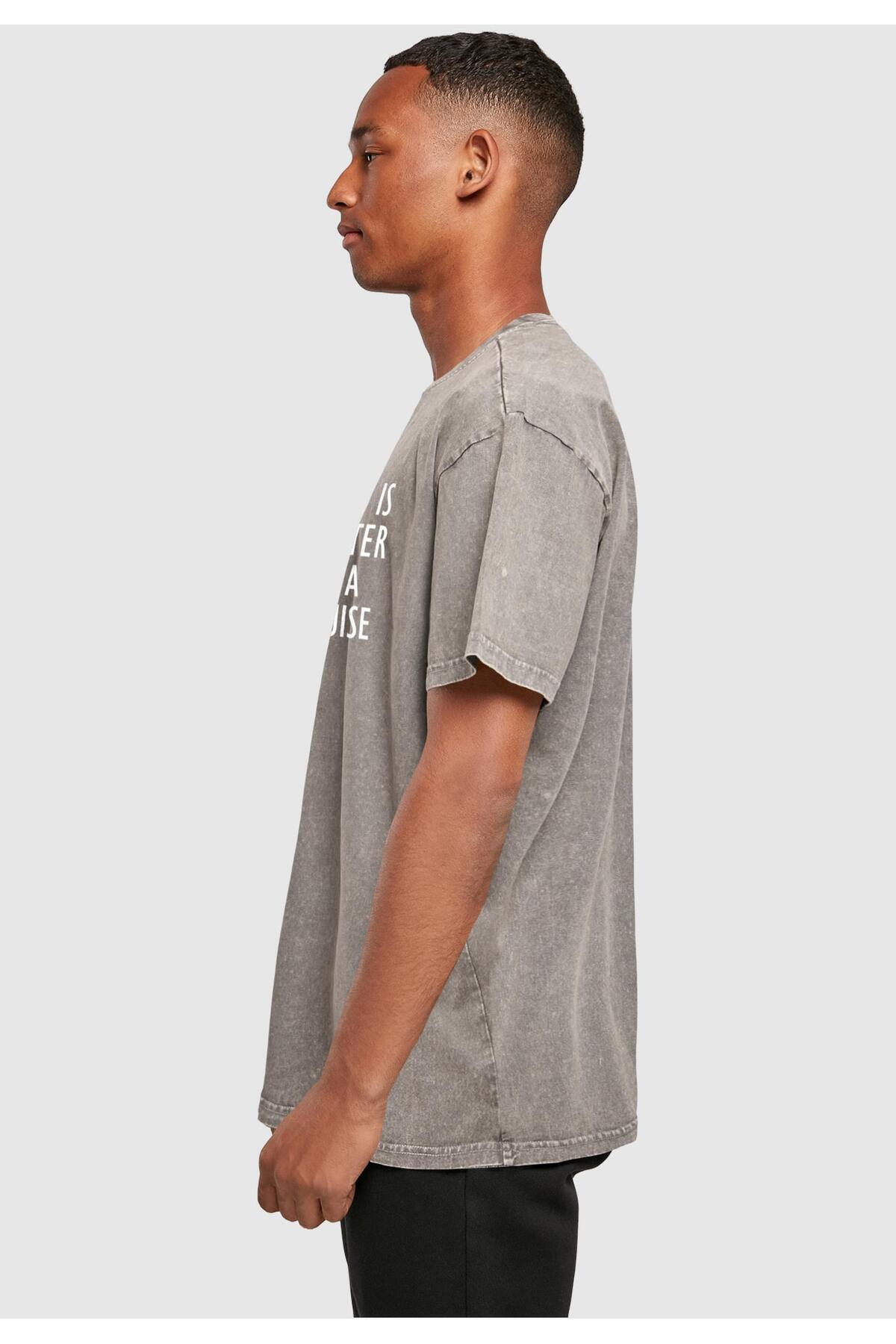 Merchcode-Herren Life Is Better Acid Washed Heavy Oversized Tee 4