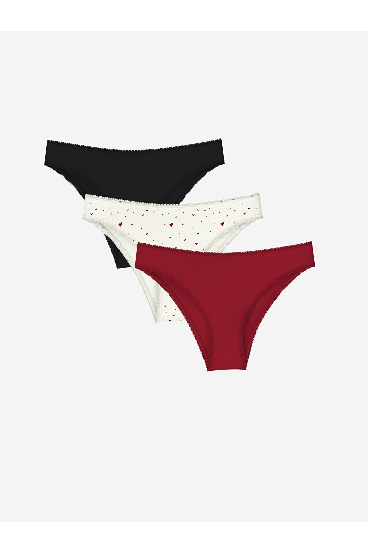 LC Waikiki Baskılı Brazilian Külot 3'lü Paket