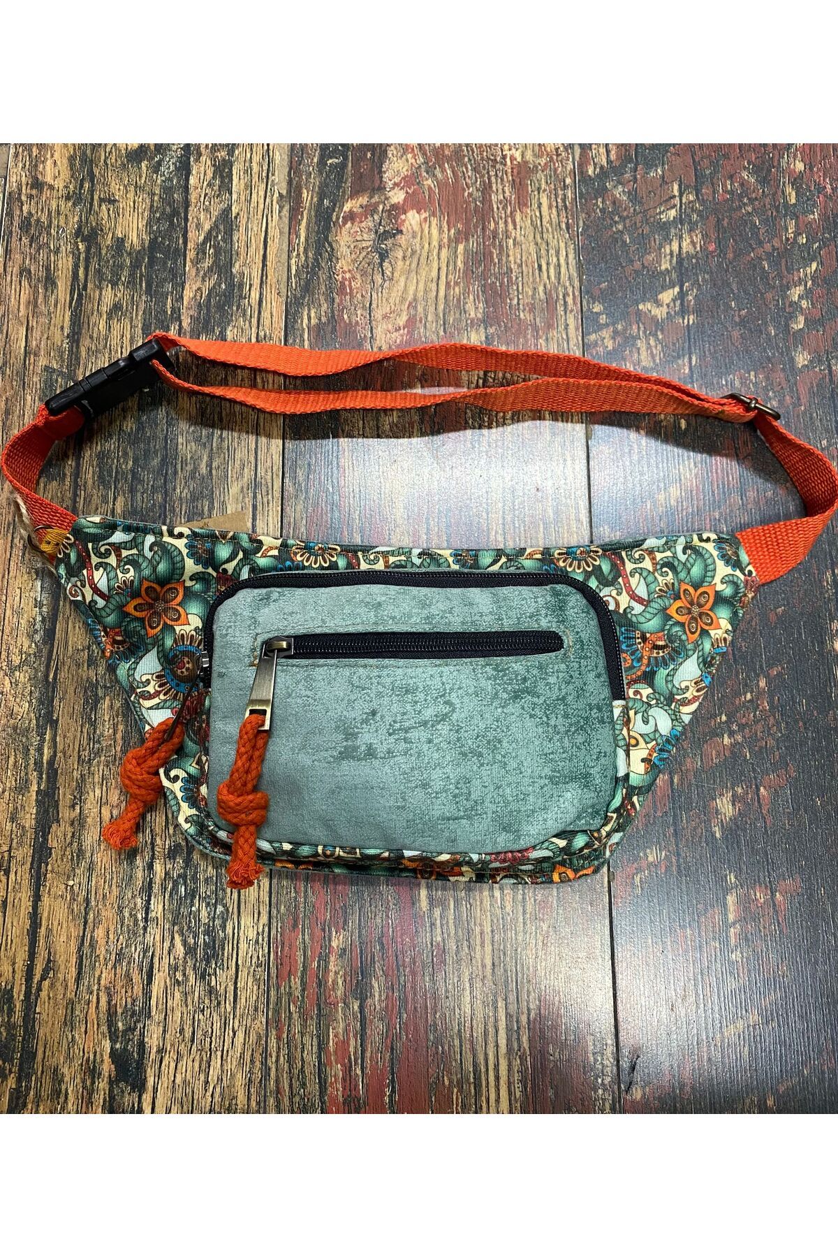 Street Bag Etnik Otantik Bohem Günlük Seyahat Bel Çantası Çok Cepli Suya Dayanıklı