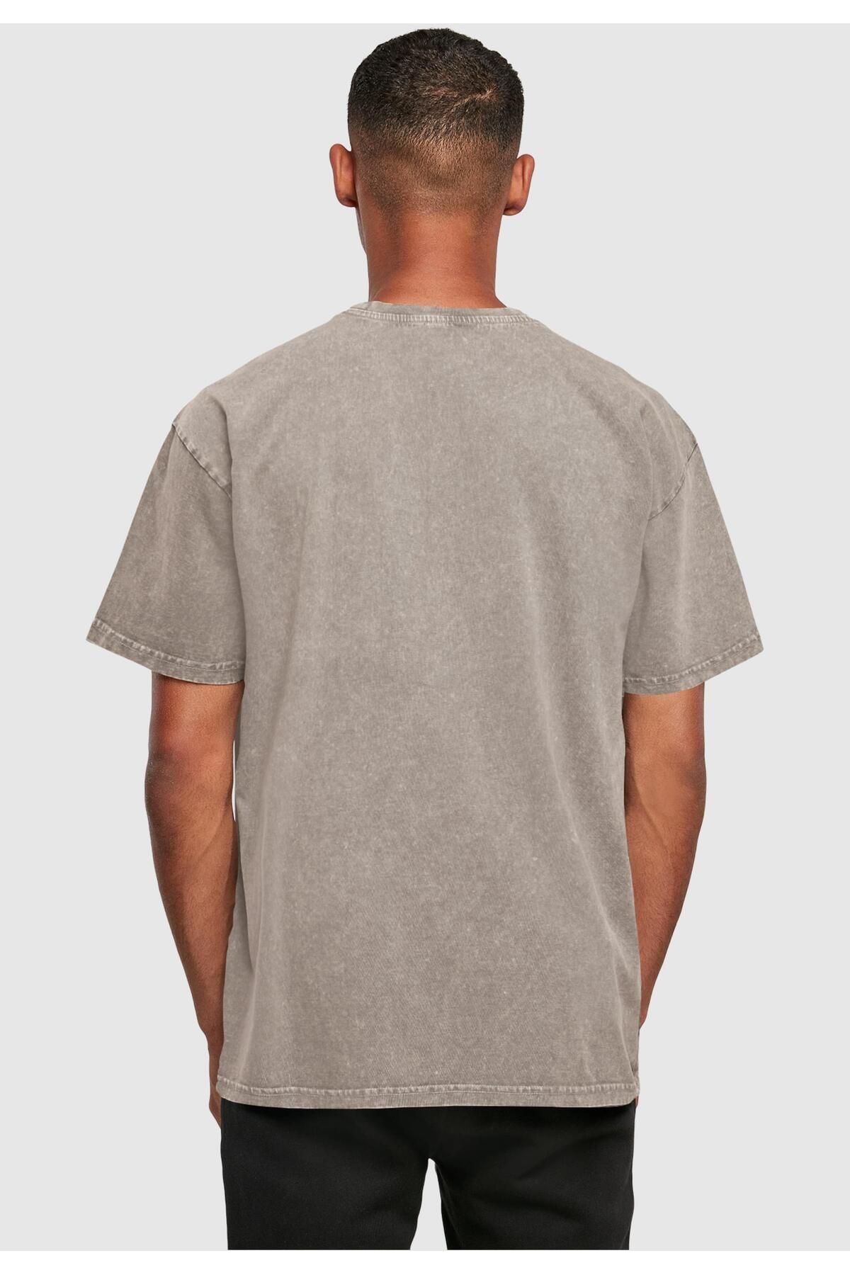 Merchcode-Herren Life Is Better Acid Washed Heavy Oversized Tee 5