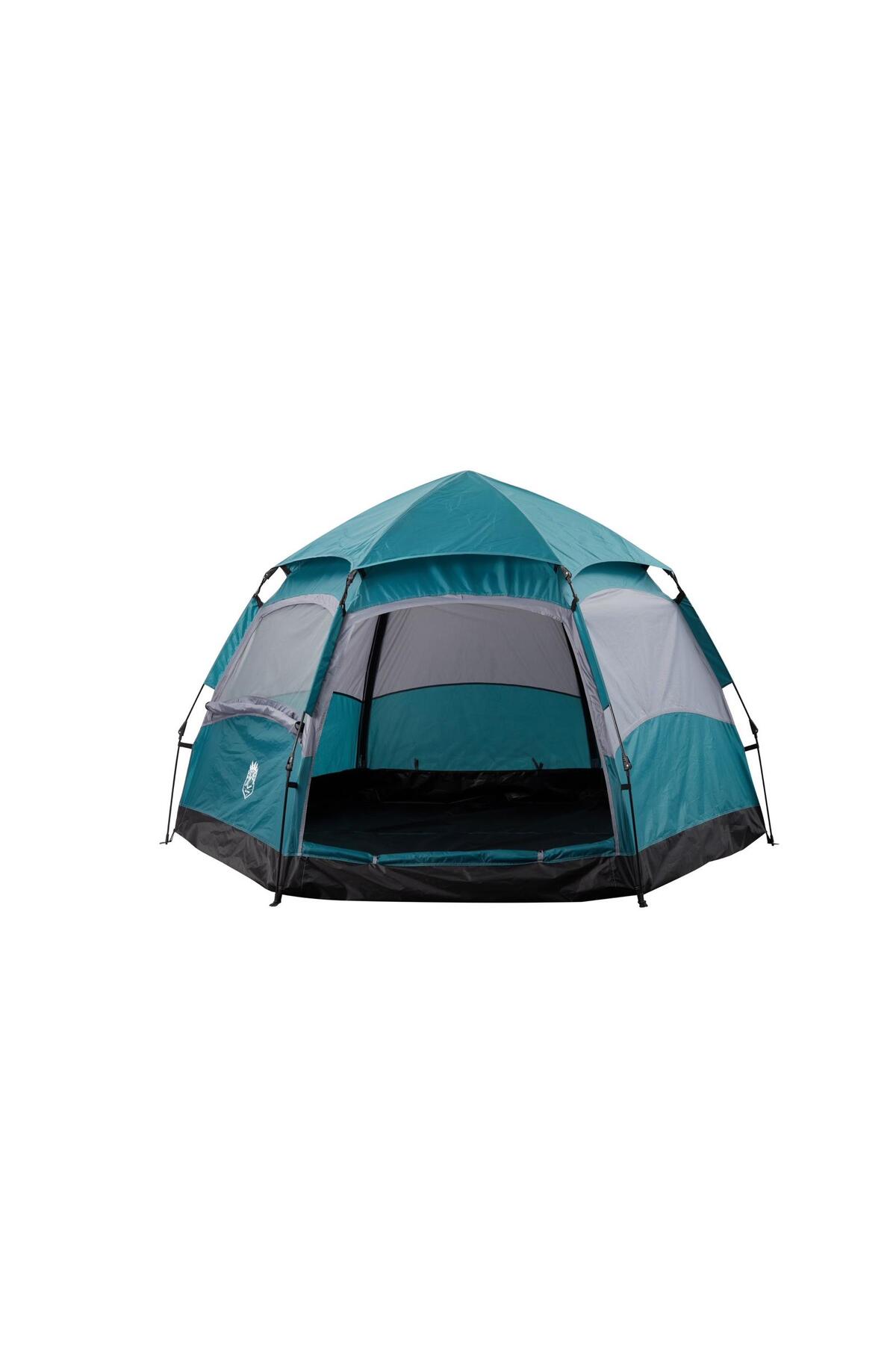 Realx 6 Kişilik Altıgen Çift Kapılı Açık Tam Otomatik Kamp Çadırı 240x200x135 Cm