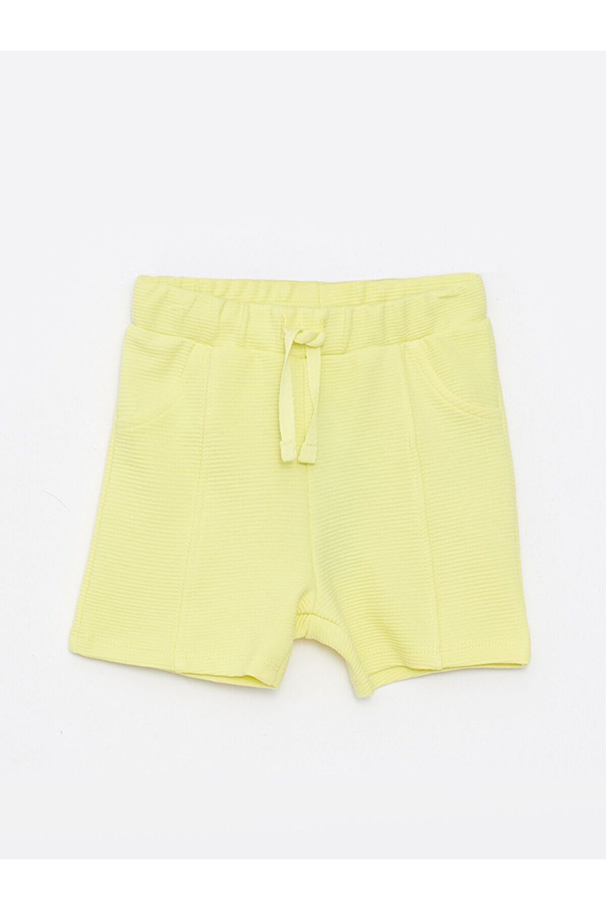 LC Waikiki Beli Lastikli Basic Kız Bebek Şort