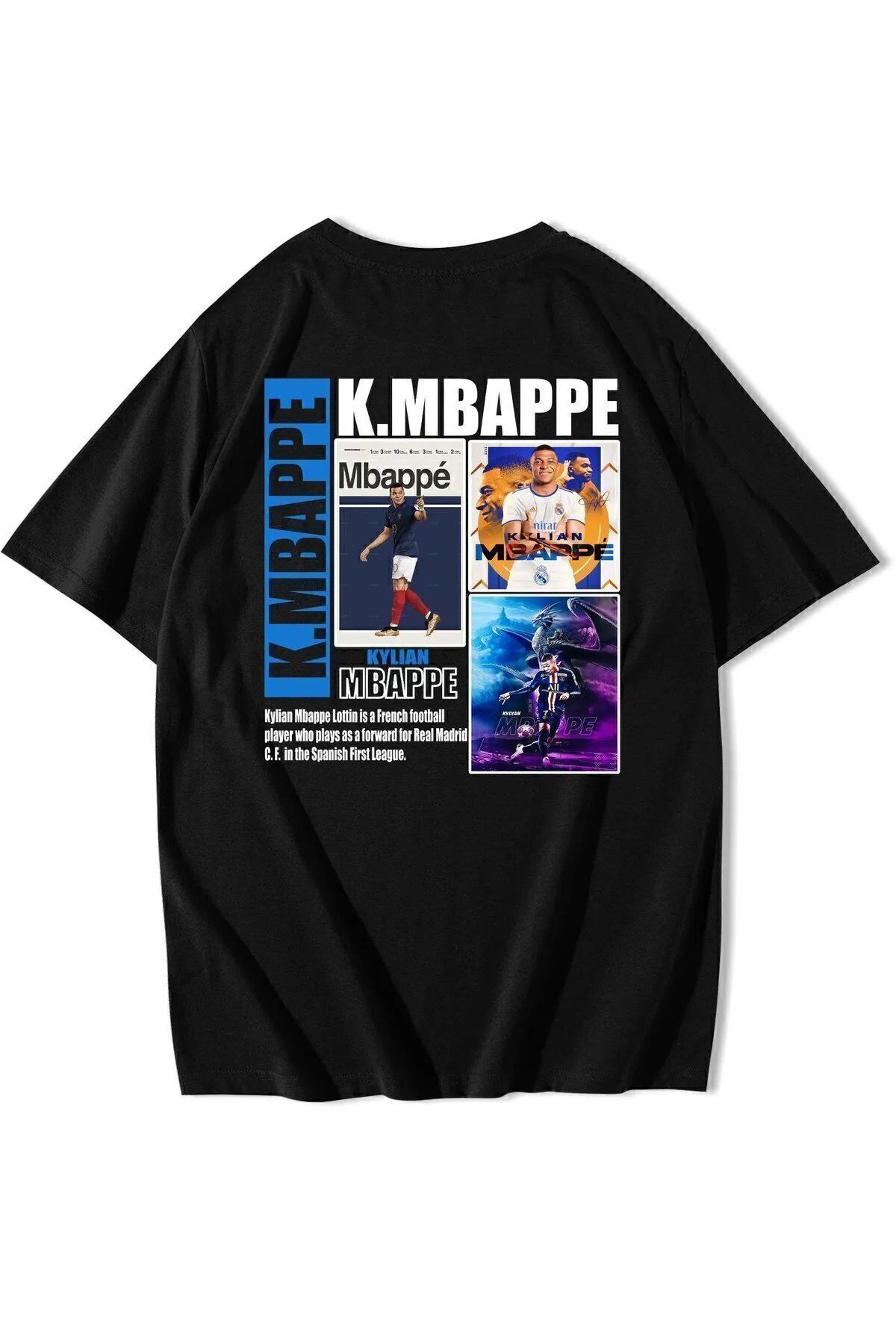 Bozz&Bozz Collection Unisex Oversize Kylian Mbappe T-shirt
