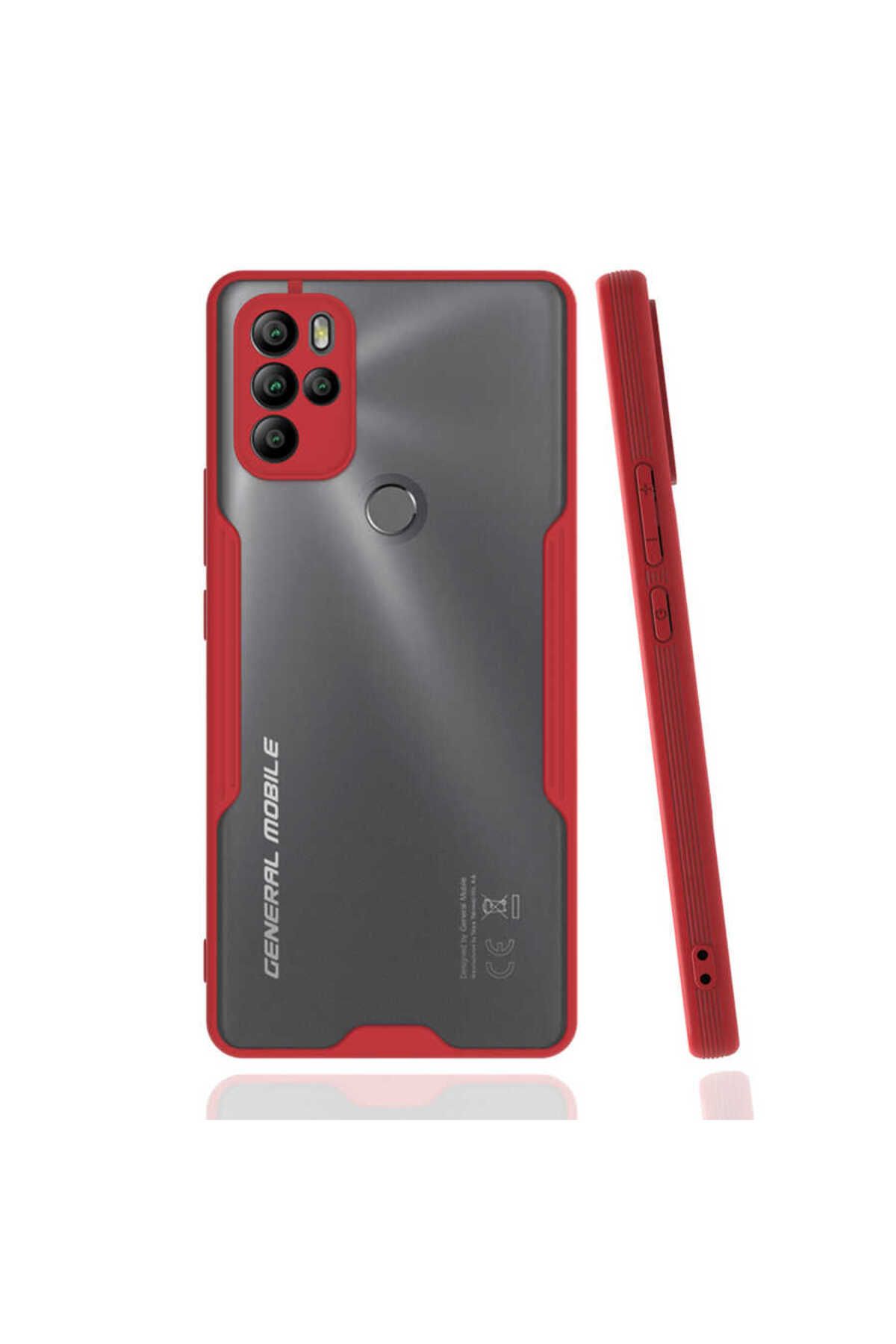 Ceponya General Mobile GM 21 Pro Kılıf Kamera Korumalı Arkası Şeffaf Silikon