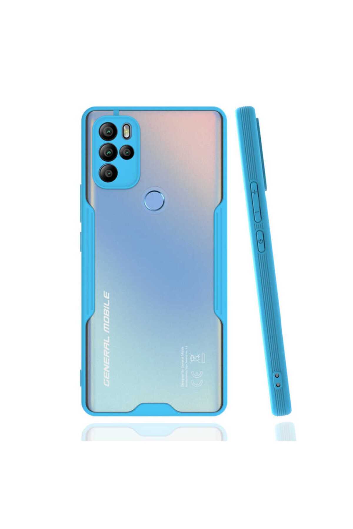 Ceponya General Mobile GM 21 Pro Kılıf Kamera Korumalı Arkası Şeffaf Silikon