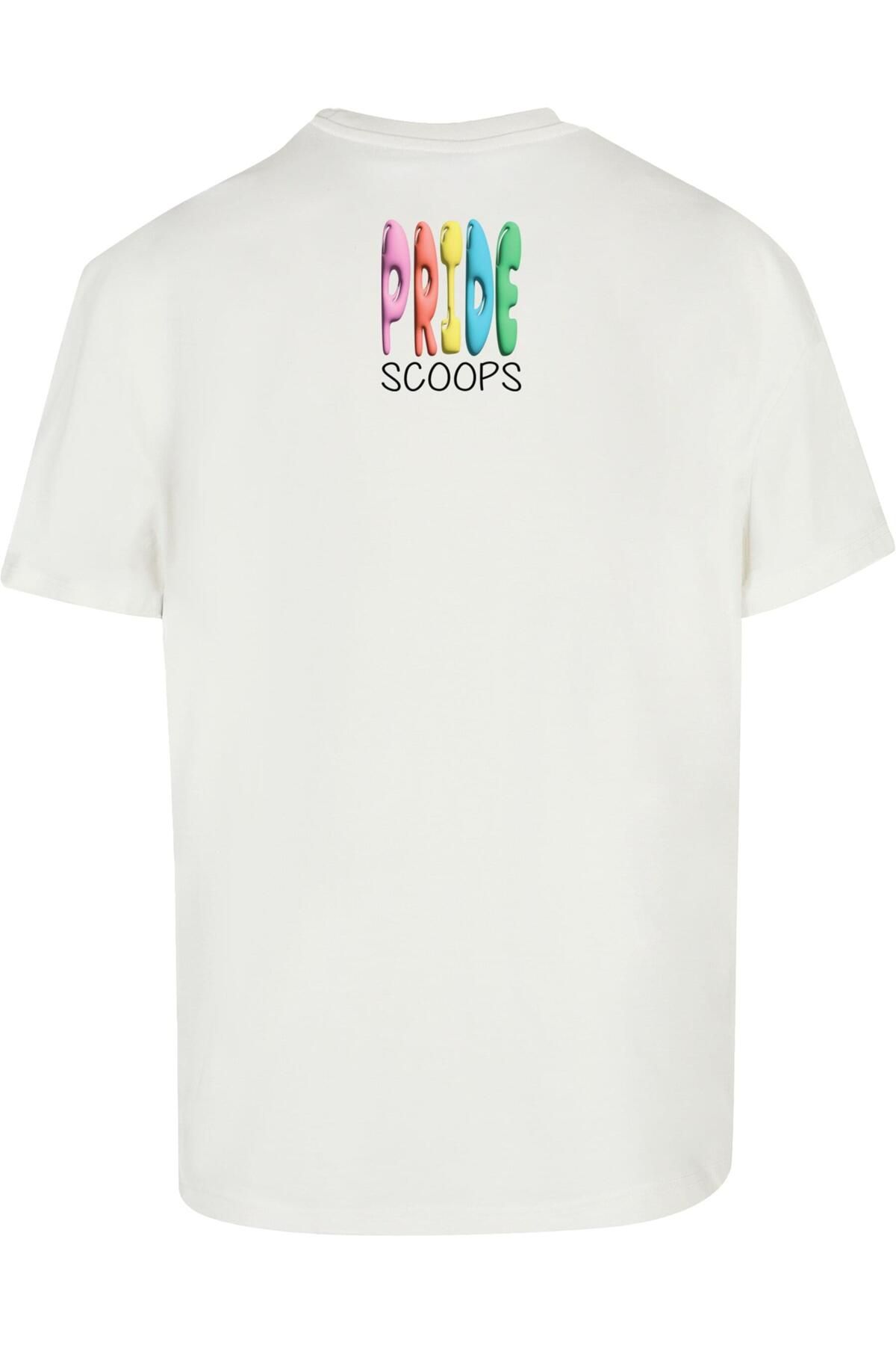 Merchcode-Schweres, übergroßes T-Shirt mit Pride Scoops 2