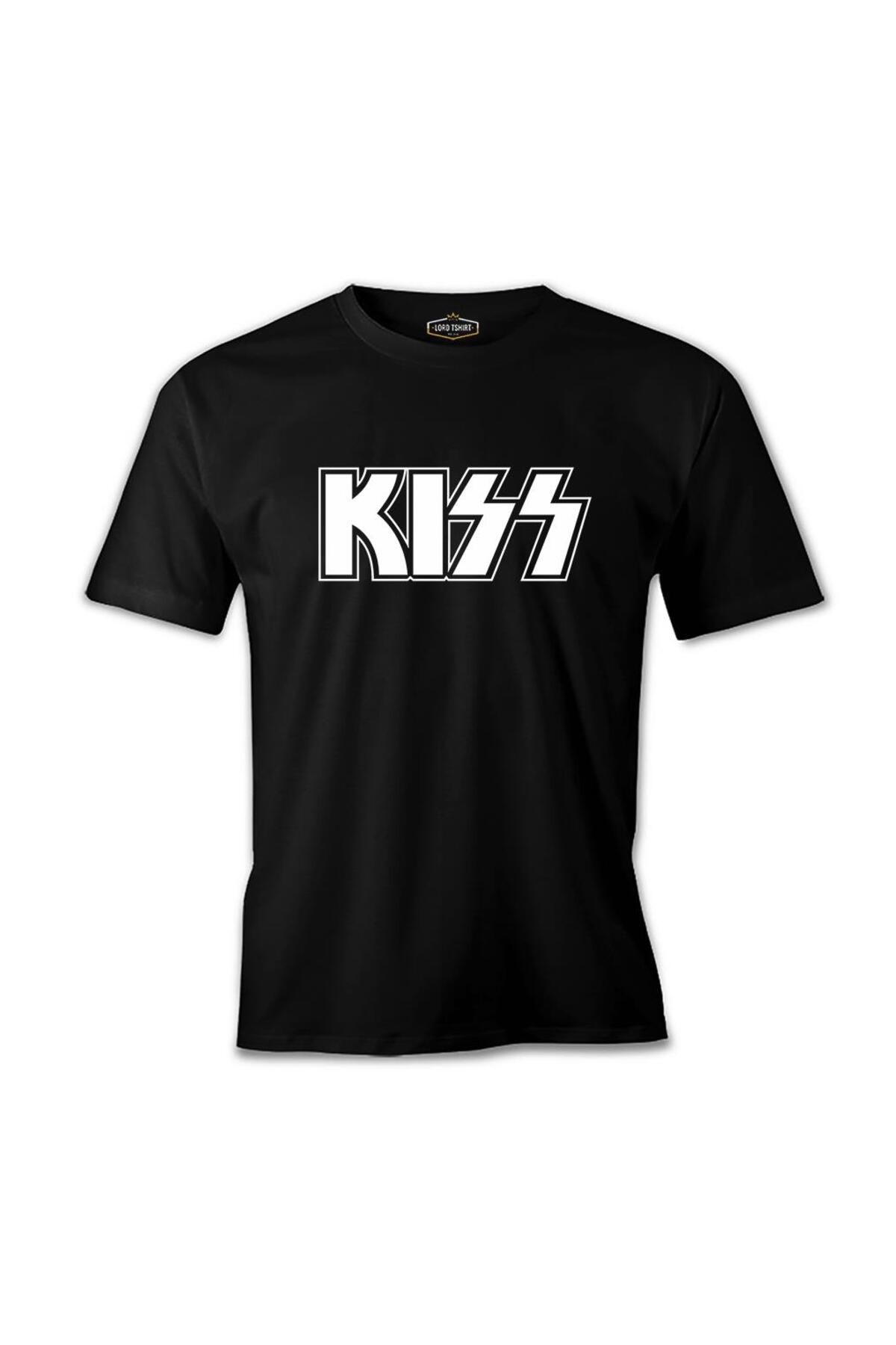 Lord T-Shirt Kiss - Logo Siyah Erkek Tshirt