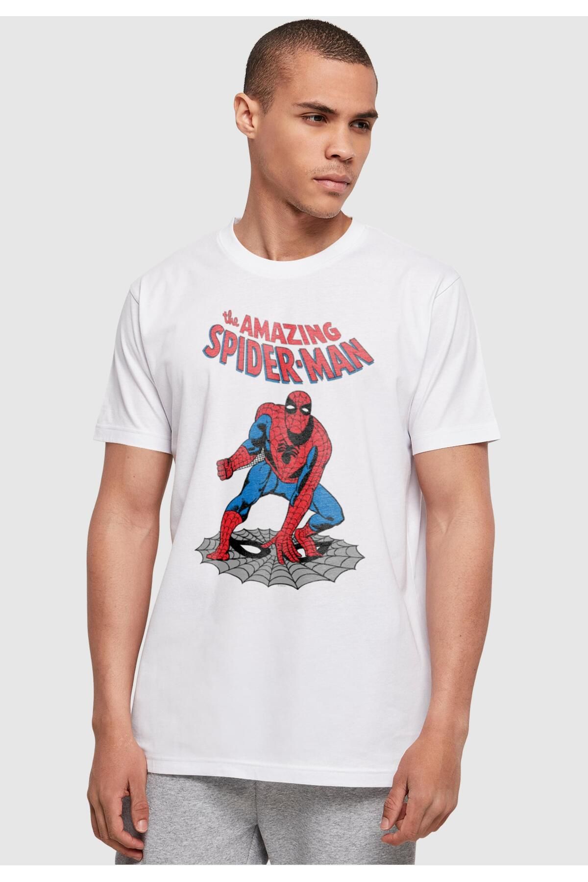 ABSOLUTE CULT-Herren Marvel Universe - The Amazing Spider-man Basic T-shirt 3