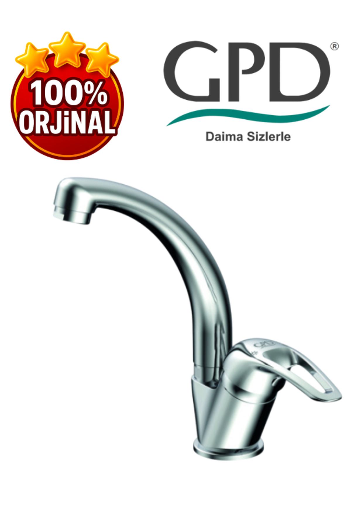 GPD MTL120 -Adrio Serisi-Tek Gövde Lavabo Bataryası-GPD