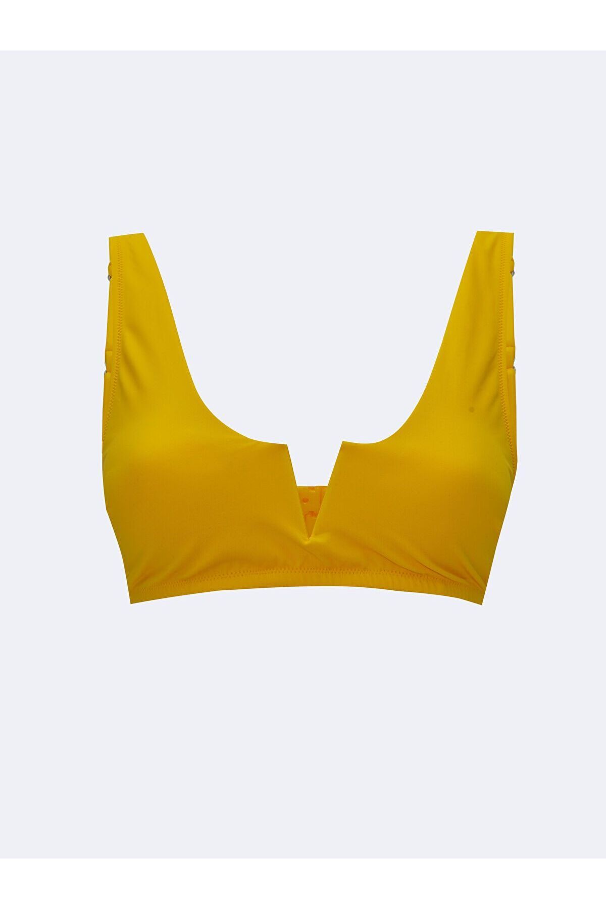 LC Waikiki Kadın Çıkarılabilir Pedli Düz Bikini Üst