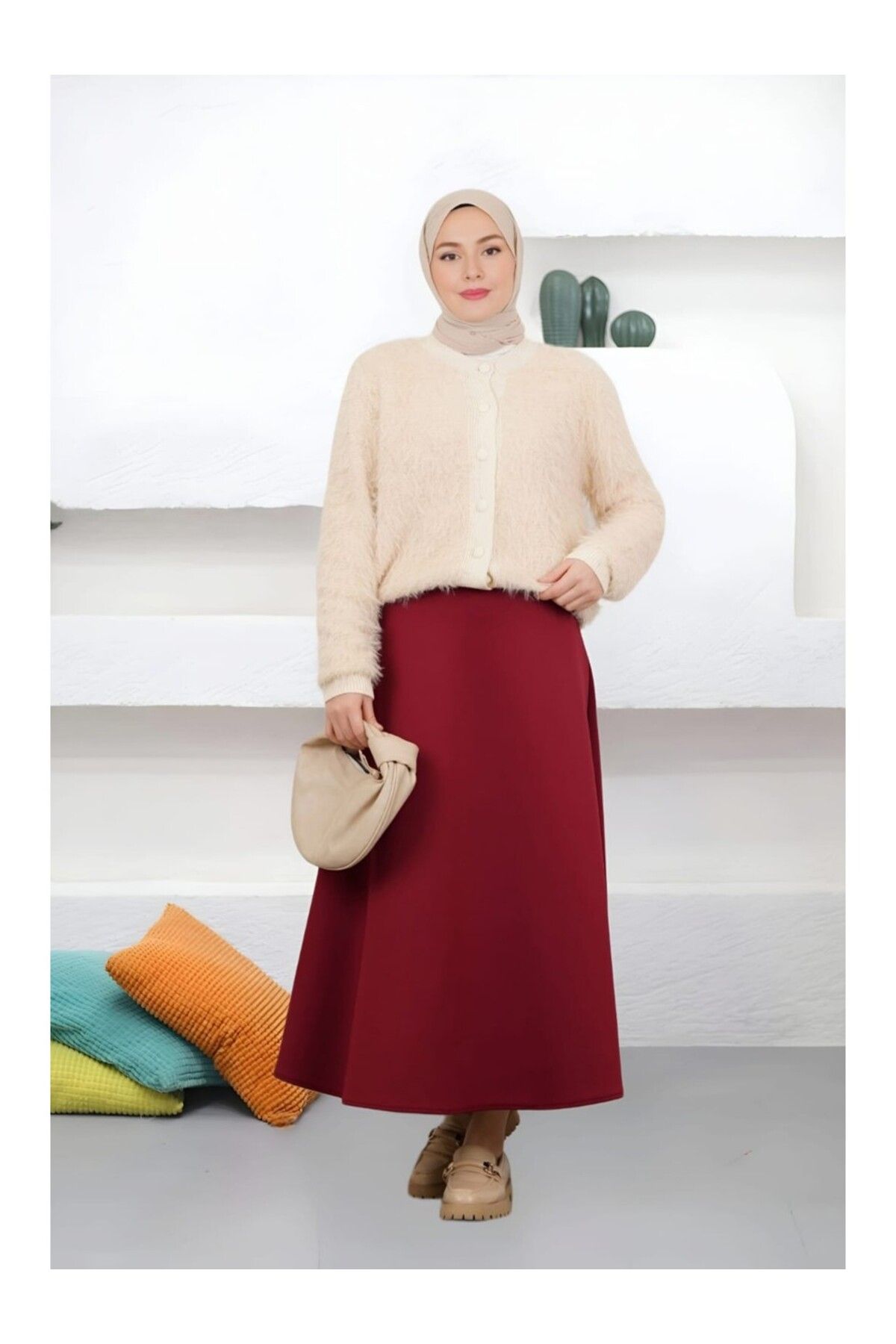 MODA Scuba Kumaş Çan Etek