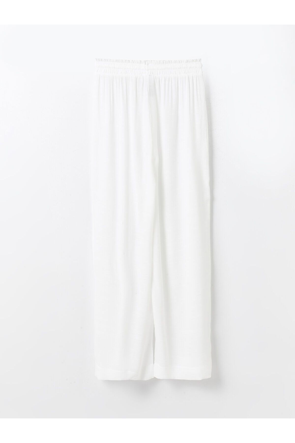 LC Waikiki-Pantaloni de plajă uni pentru femei cu talie elastică 7