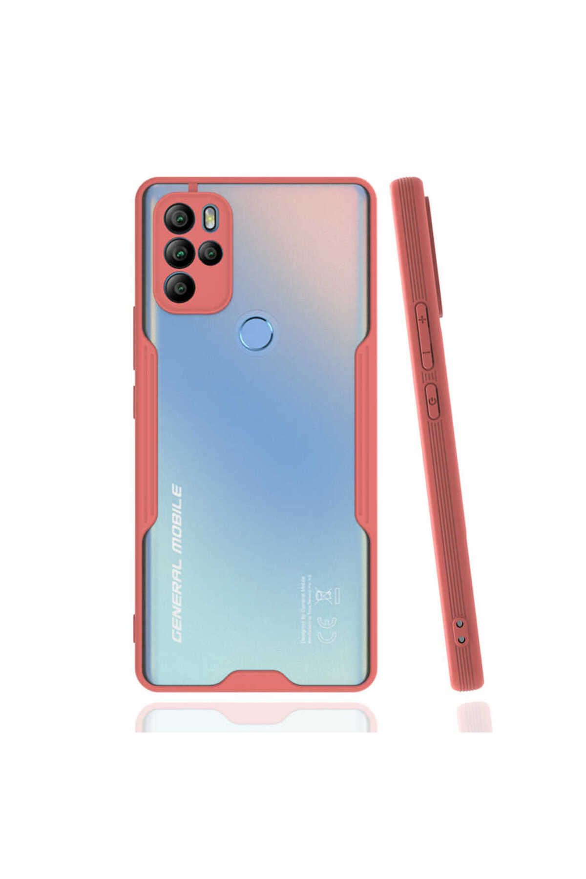 Ceponya General Mobile GM 21 Pro Kılıf Kamera Korumalı Arkası Şeffaf Silikon