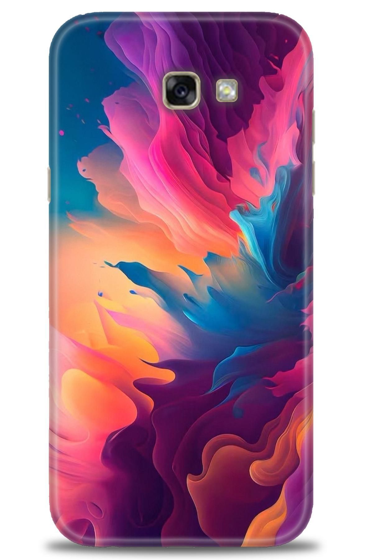 CooperTech Samsung Galaxy A7 2017 İle Uyumlu HD Baskılı Desenli Silikon Kılıf - 214