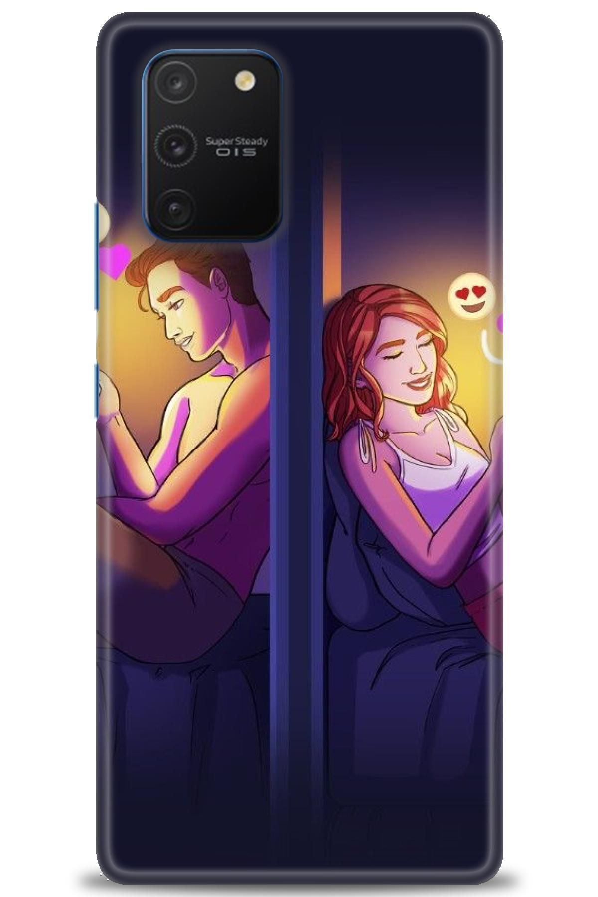 CooperTech Samsung Galaxy S10 Lite İle Uyumlu HD Baskılı Desenli Silikon Kılıf - 999