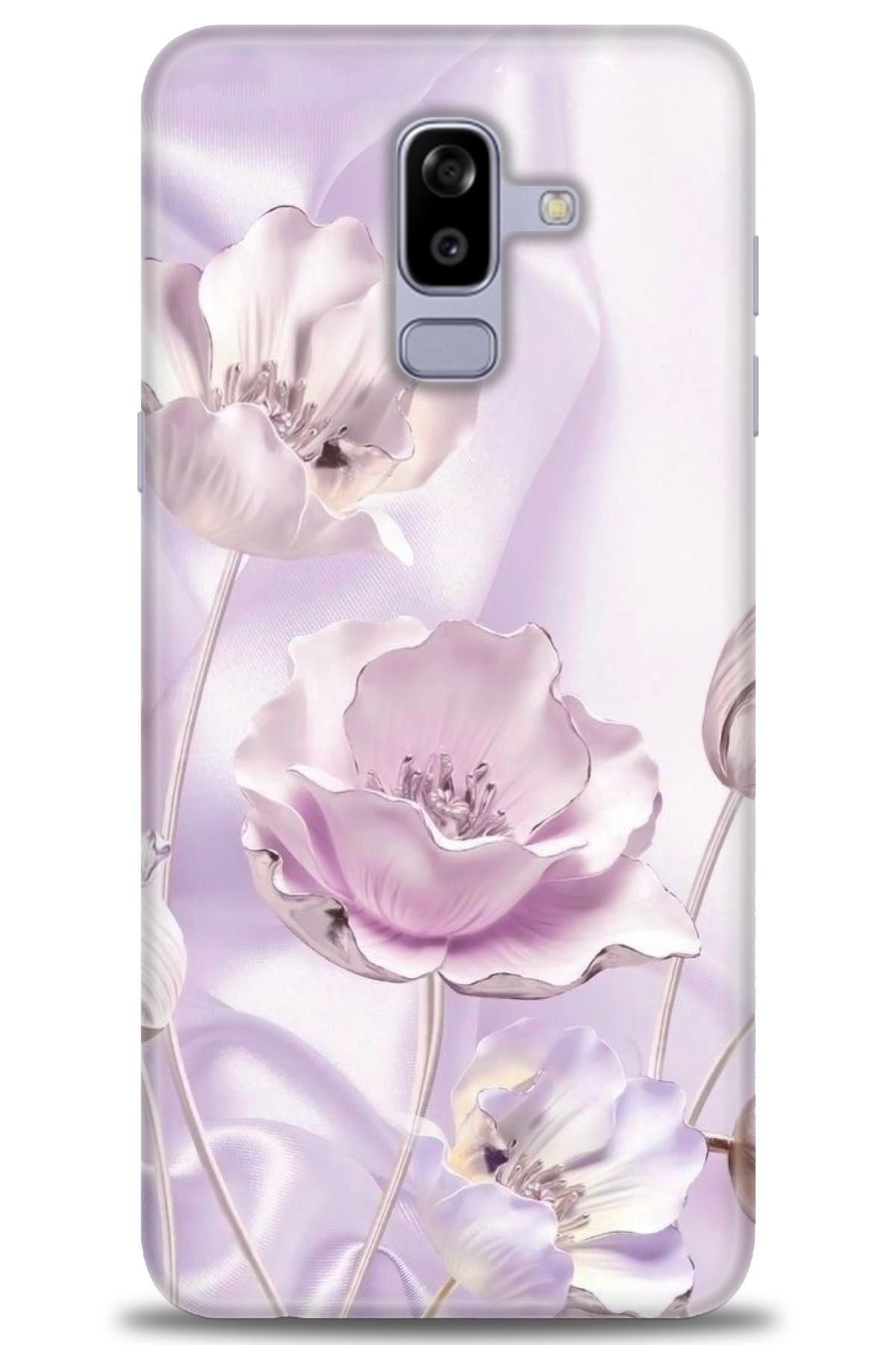 CooperTech Samsung Galaxy A8 Plus 2018 İle Uyumlu HD Baskılı Desenli Silikon Kılıf - 359