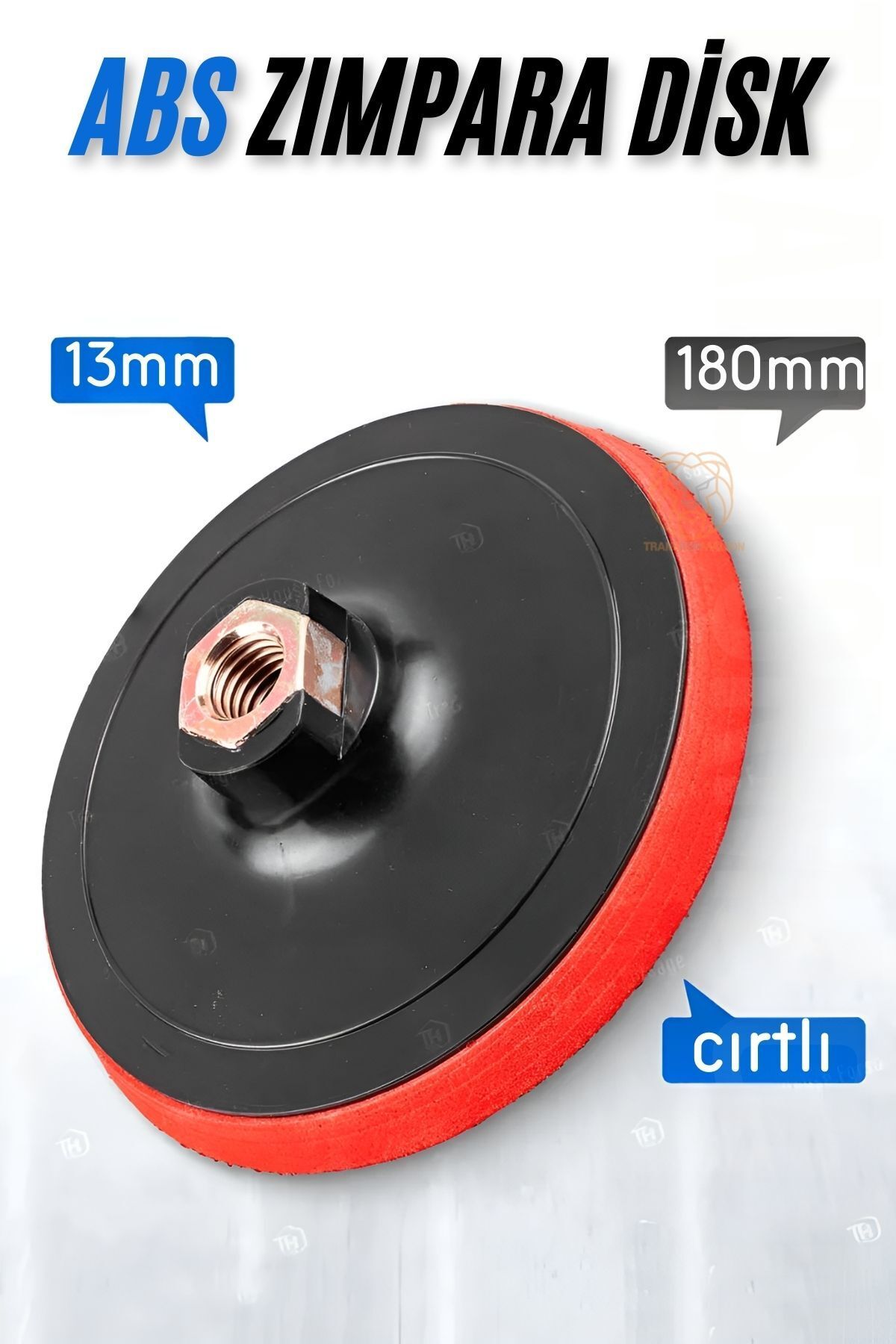 Transformacion 180 mm Cırtlı Zımpara Disk Pasta Cila Sünger Tabanı 721678