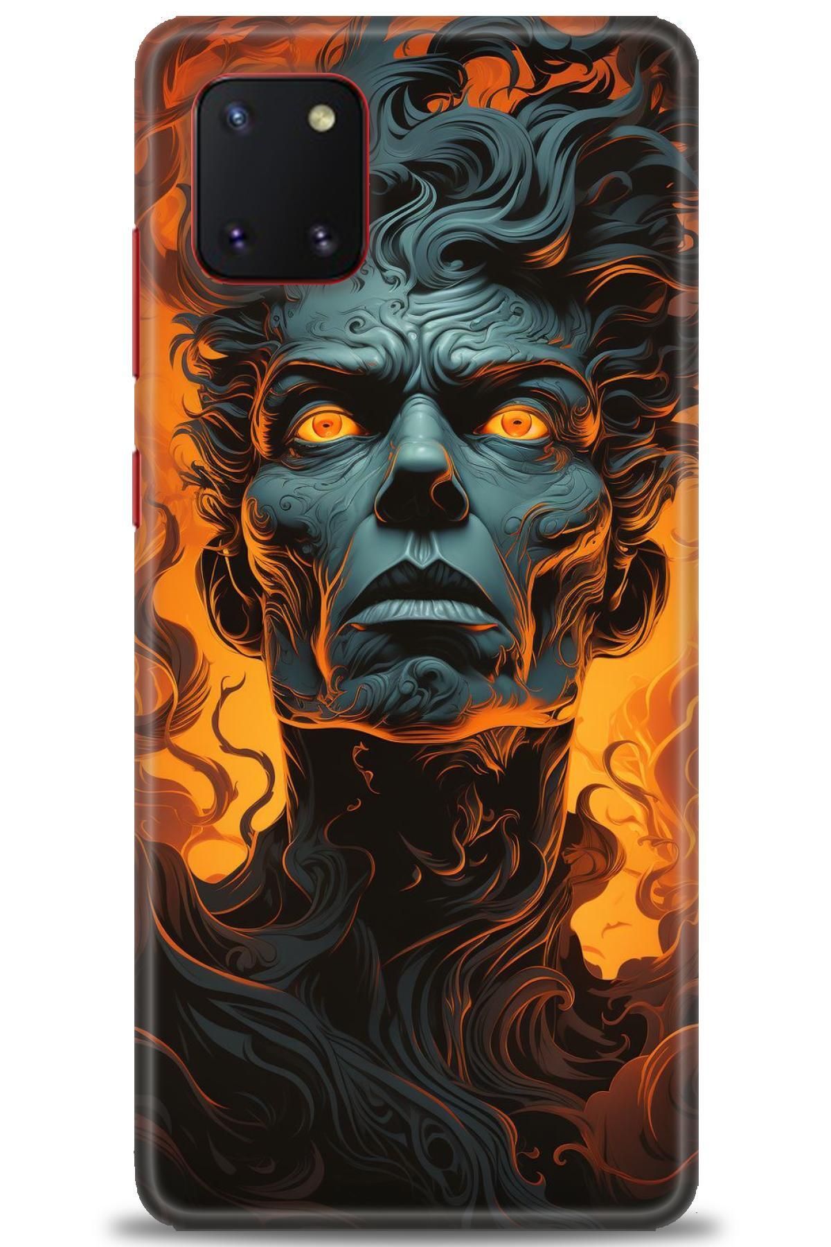 CooperTech Samsung Galaxy A81 İle Uyumlu HD Baskılı Desenli Silikon Kılıf - 566