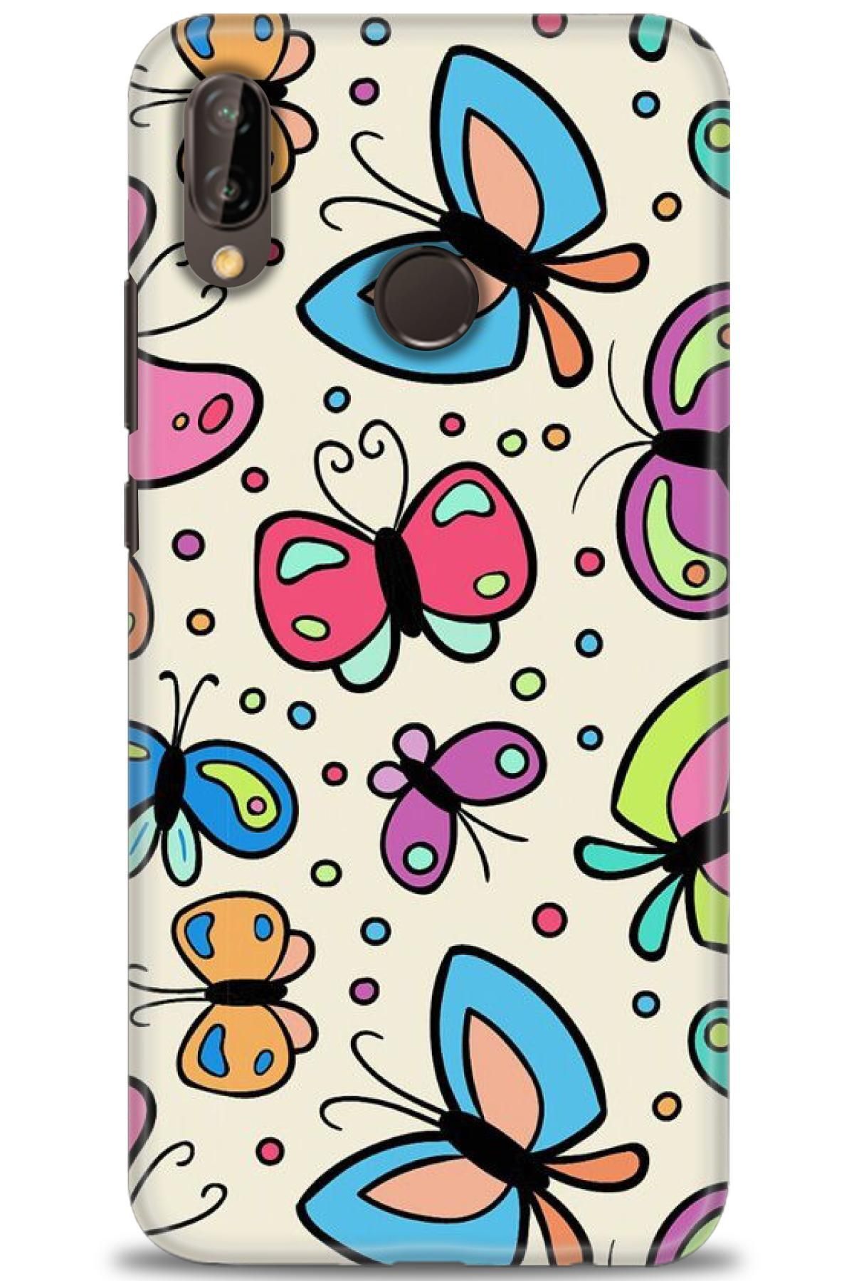 CooperTech Huawei P20 Lite İle Uyumlu HD Baskılı Silikon Kılıf - 814