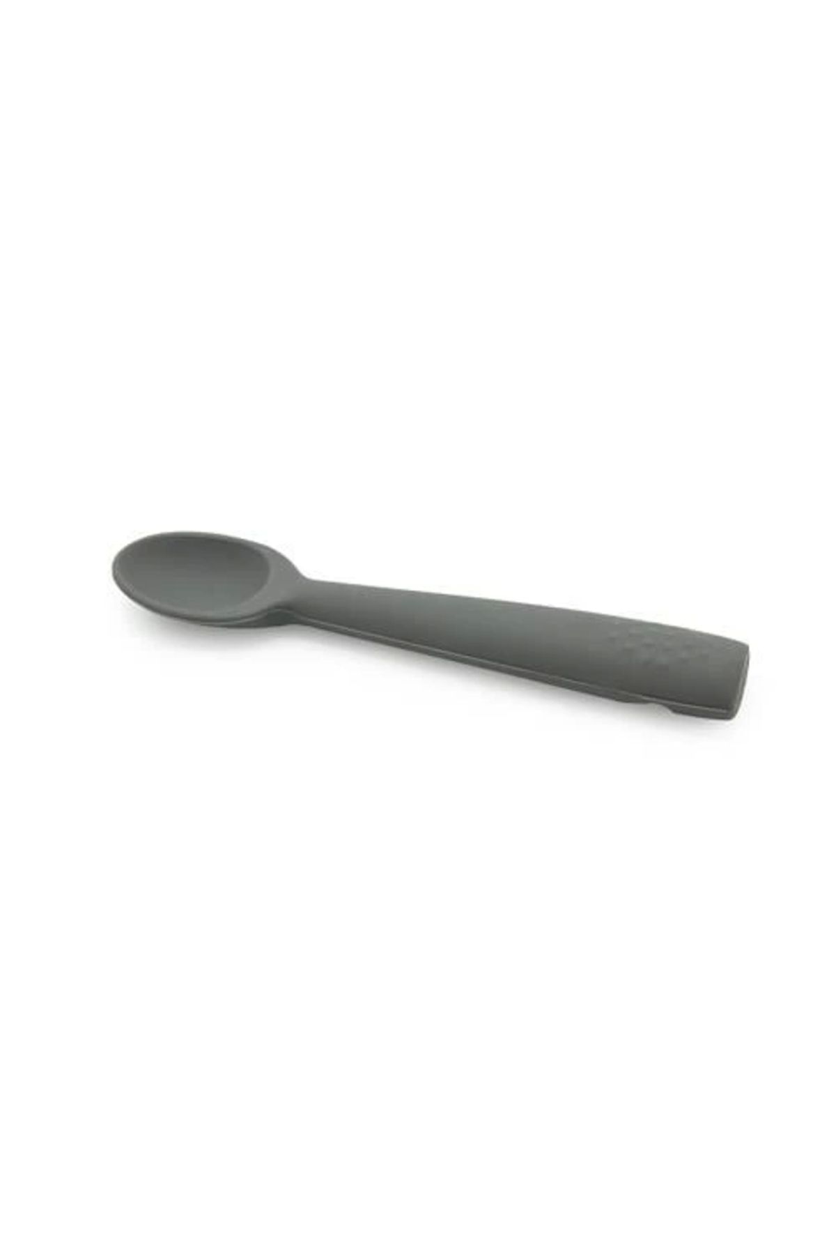 TWOX Gri Silikon Kaşık Bebekler İçin Ergonomik Yapı ve Güvenli Beslenme Aktivitesi