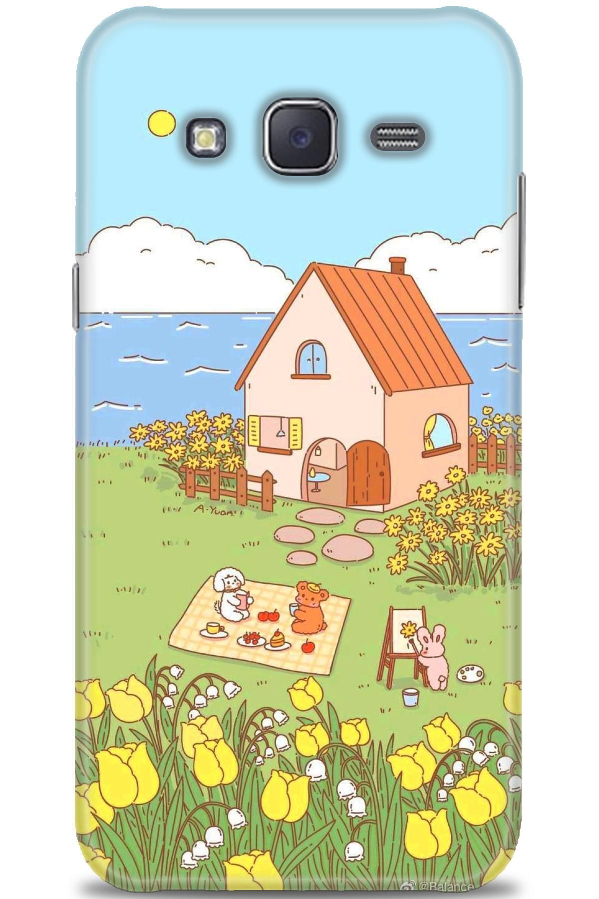 CooperTech Samsung Galaxy J5 İle Uyumlu HD Baskılı Desenli Silikon Kılıf - 827