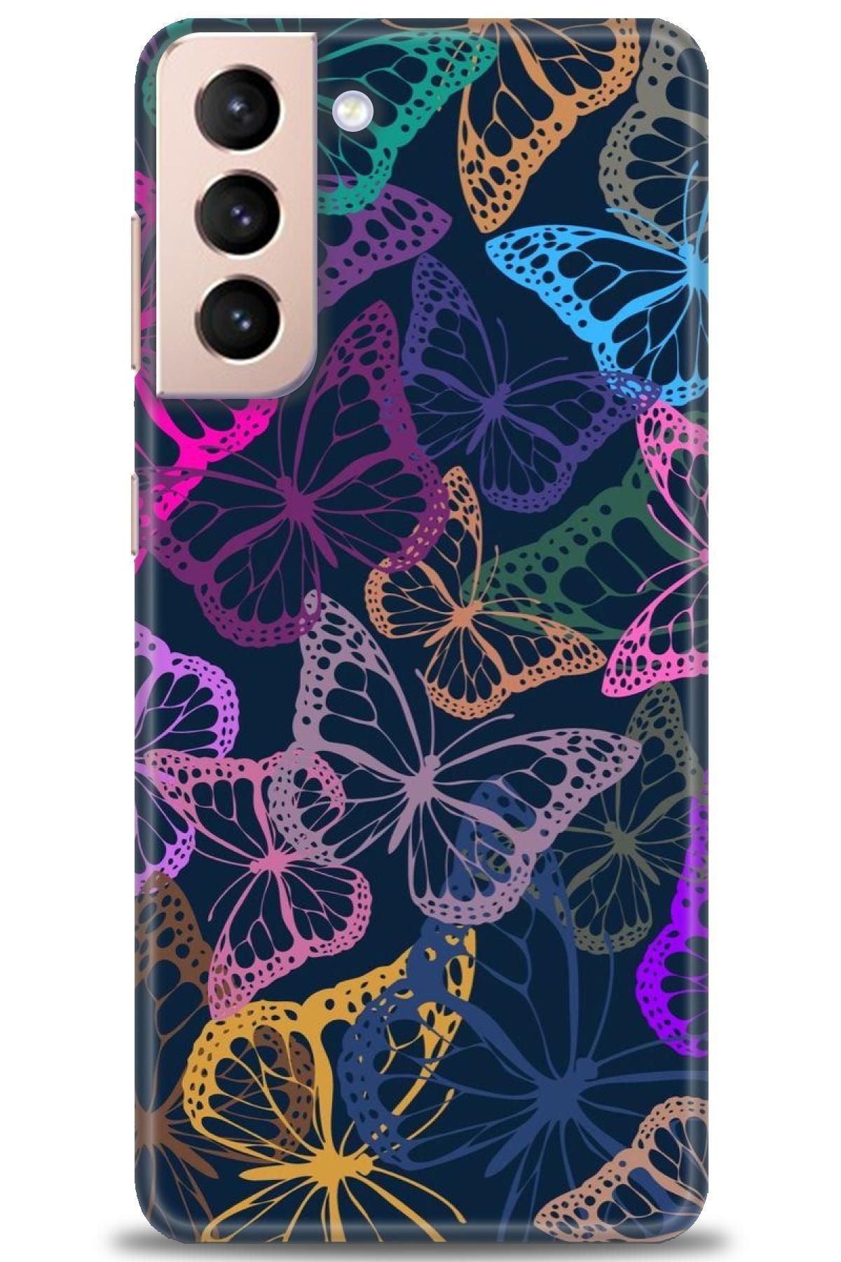 CooperTech Samsung Galaxy S21 İle Uyumlu HD Baskılı Desenli Silikon Kılıf - 818