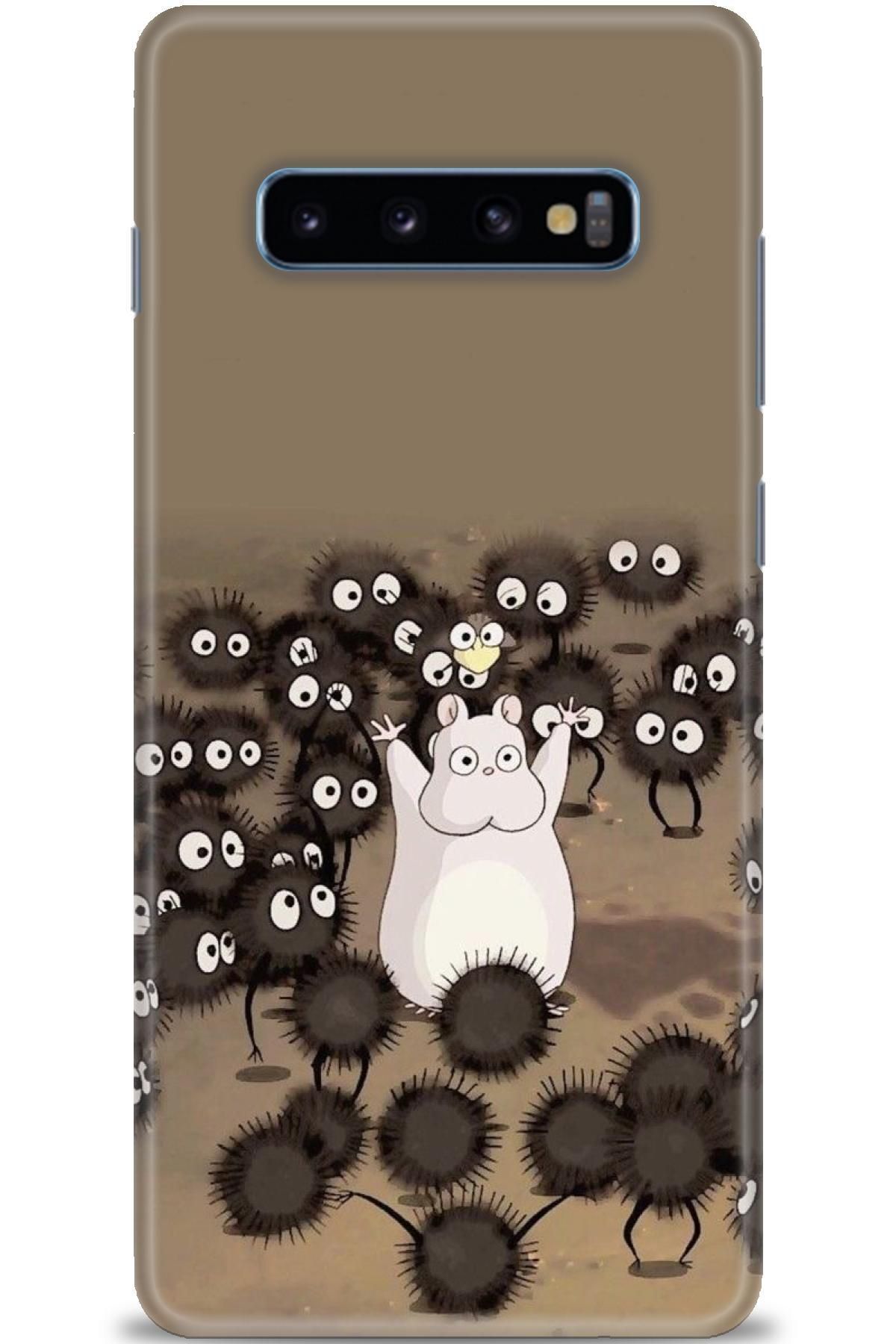 CooperTech Samsung Galaxy S10 Plus İle Uyumlu HD Baskılı Desenli Silikon Kılıf - 133