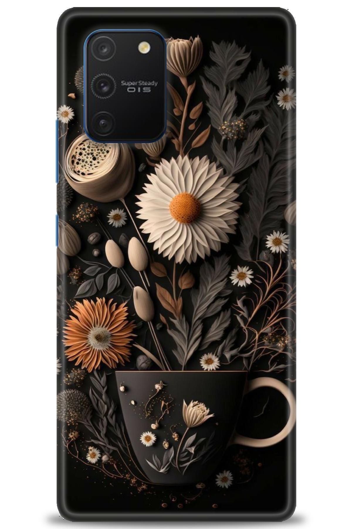 CooperTech Samsung Galaxy A91 İle Uyumlu HD Baskılı Desenli Silikon Kılıf - 17