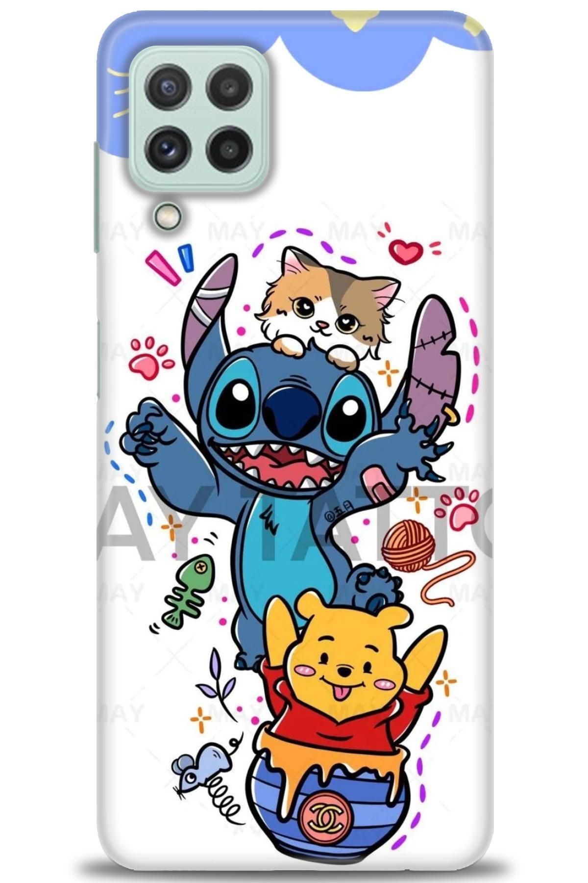 CooperTech Samsung Galaxy M22 İle Uyumlu HD Baskılı Desenli Silikon Kılıf - 296
