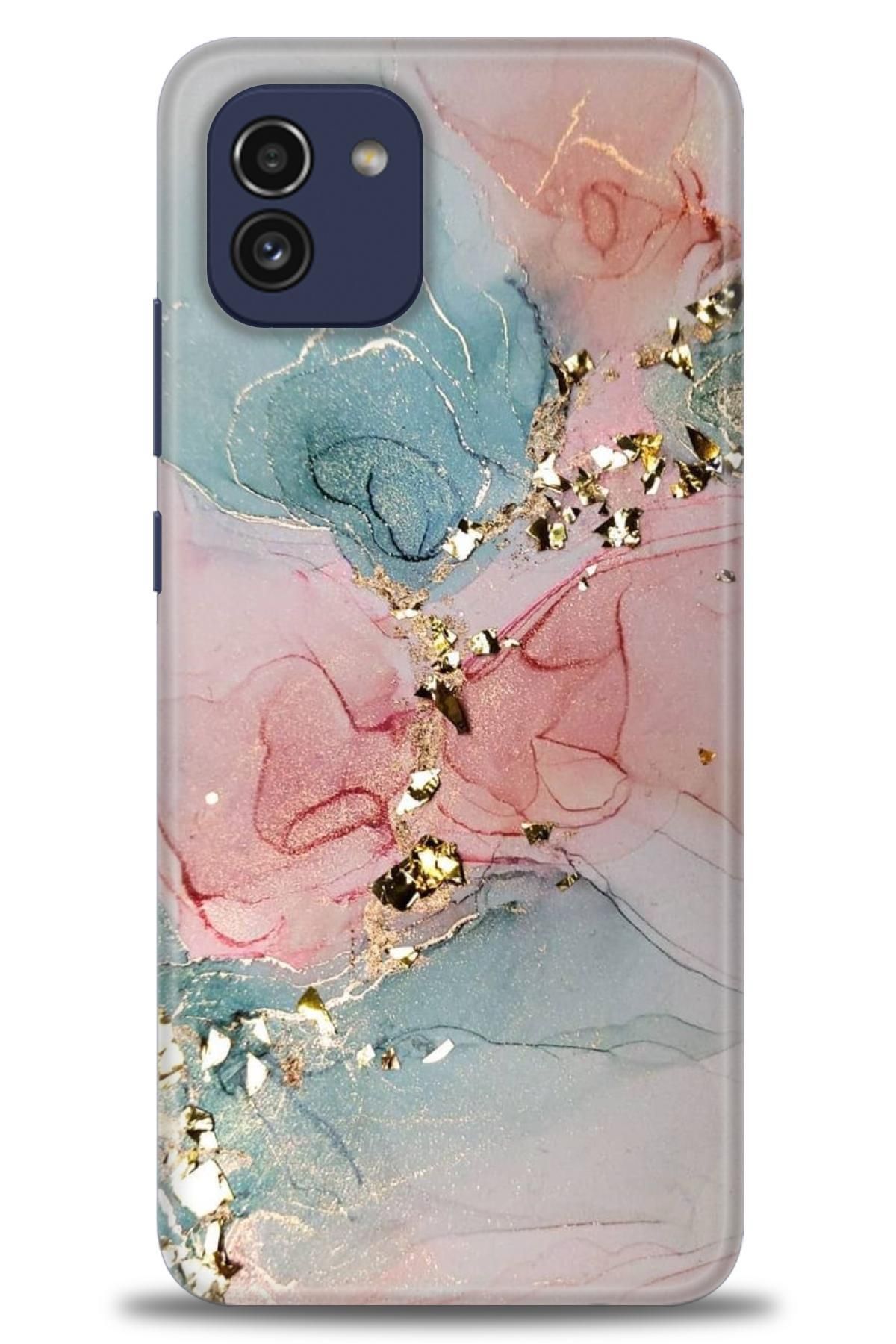 CooperTech Samsung Galaxy A03 İle Uyumlu HD Baskılı Desenli Silikon Kılıf - 403
