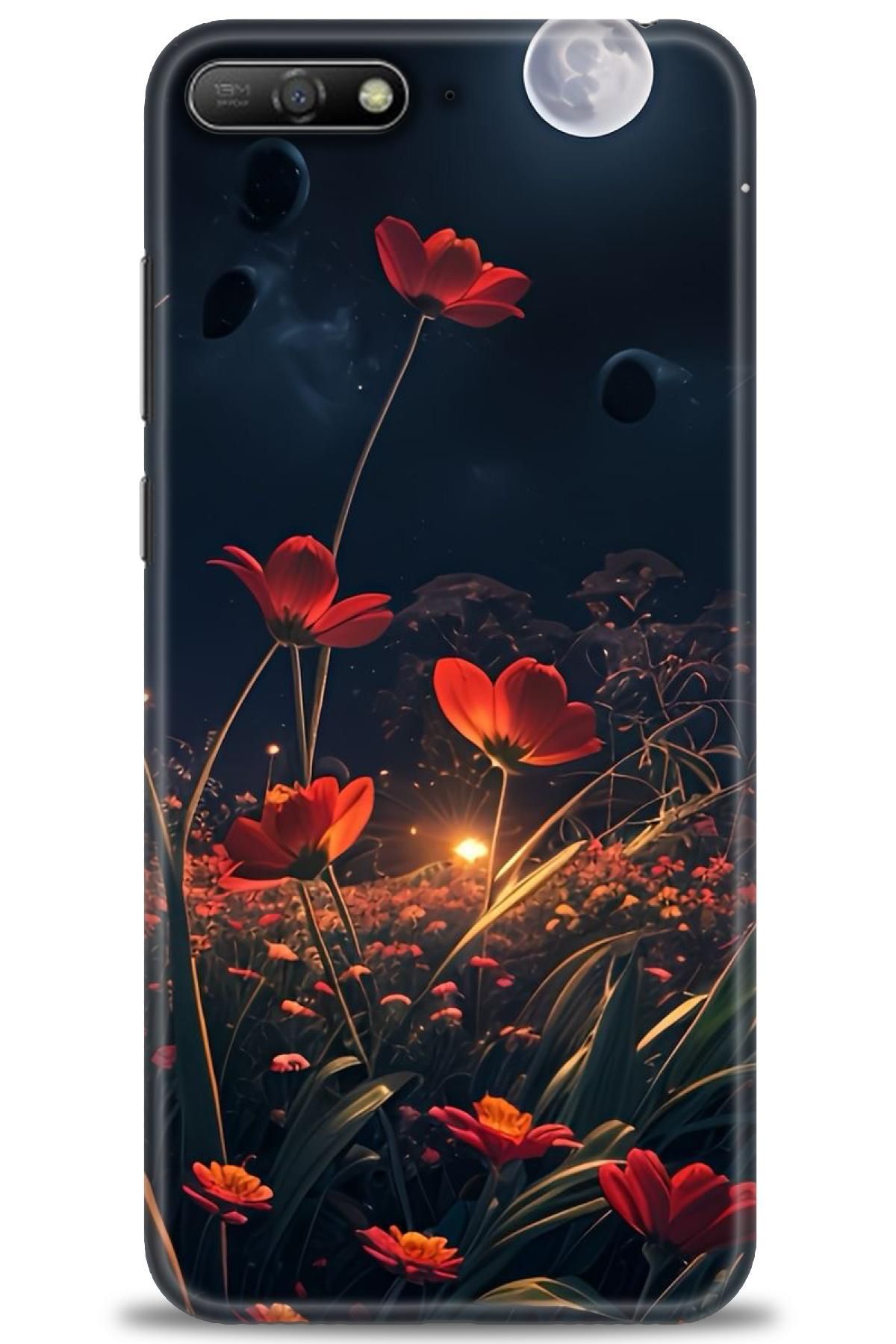 CooperTech Huawei Y6 2018 İle Uyumlu HD Baskılı Silikon Kılıf - 179