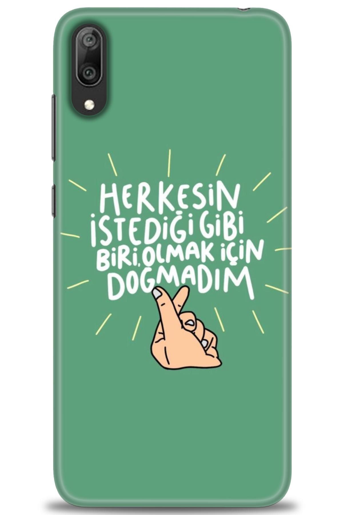 CooperTech Huawei Y7 Prime 2019 İle Uyumlu HD Baskılı Silikon Kılıf - 1079