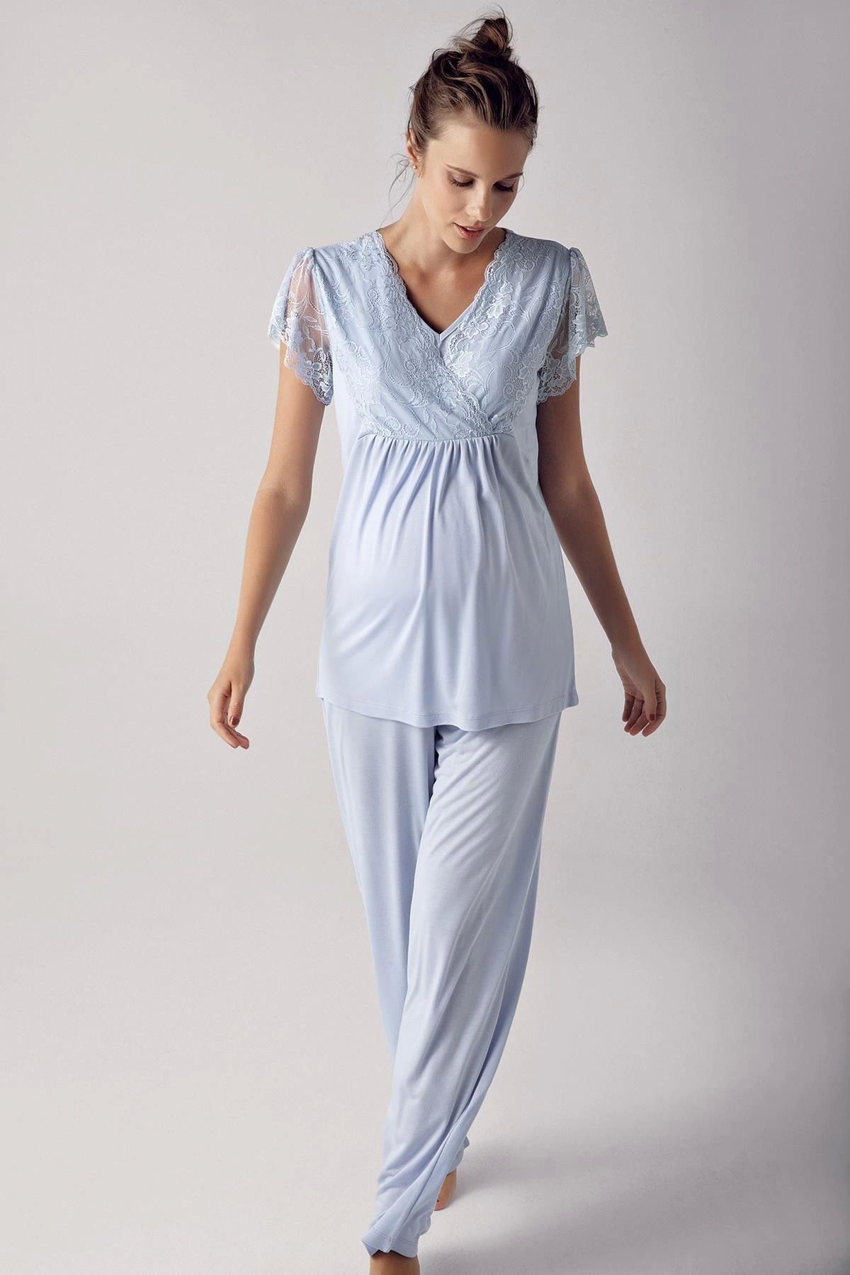 Moda Şahsenem 13208 Kısa Kol Lohusa Pijama Takımı