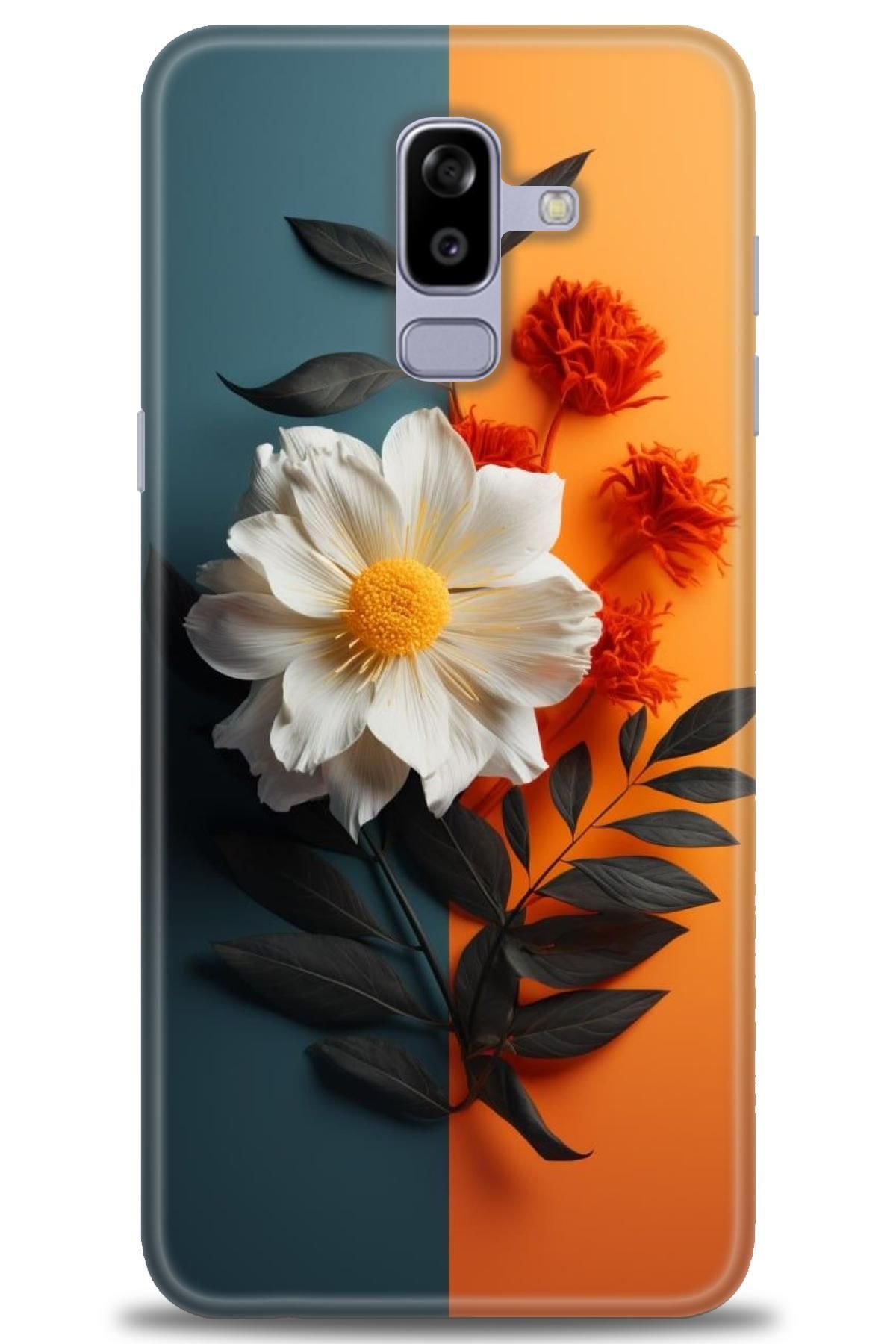 CooperTech Samsung Galaxy A6 Plus 2018 İle Uyumlu HD Baskılı Desenli Silikon Kılıf - 971