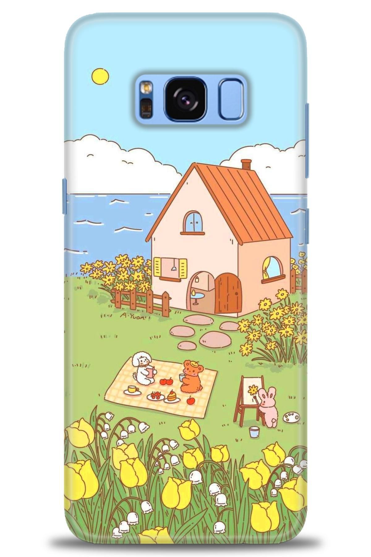 CooperTech Samsung Galaxy S8 Plus İle Uyumlu HD Baskılı Desenli Silikon Kılıf - 827