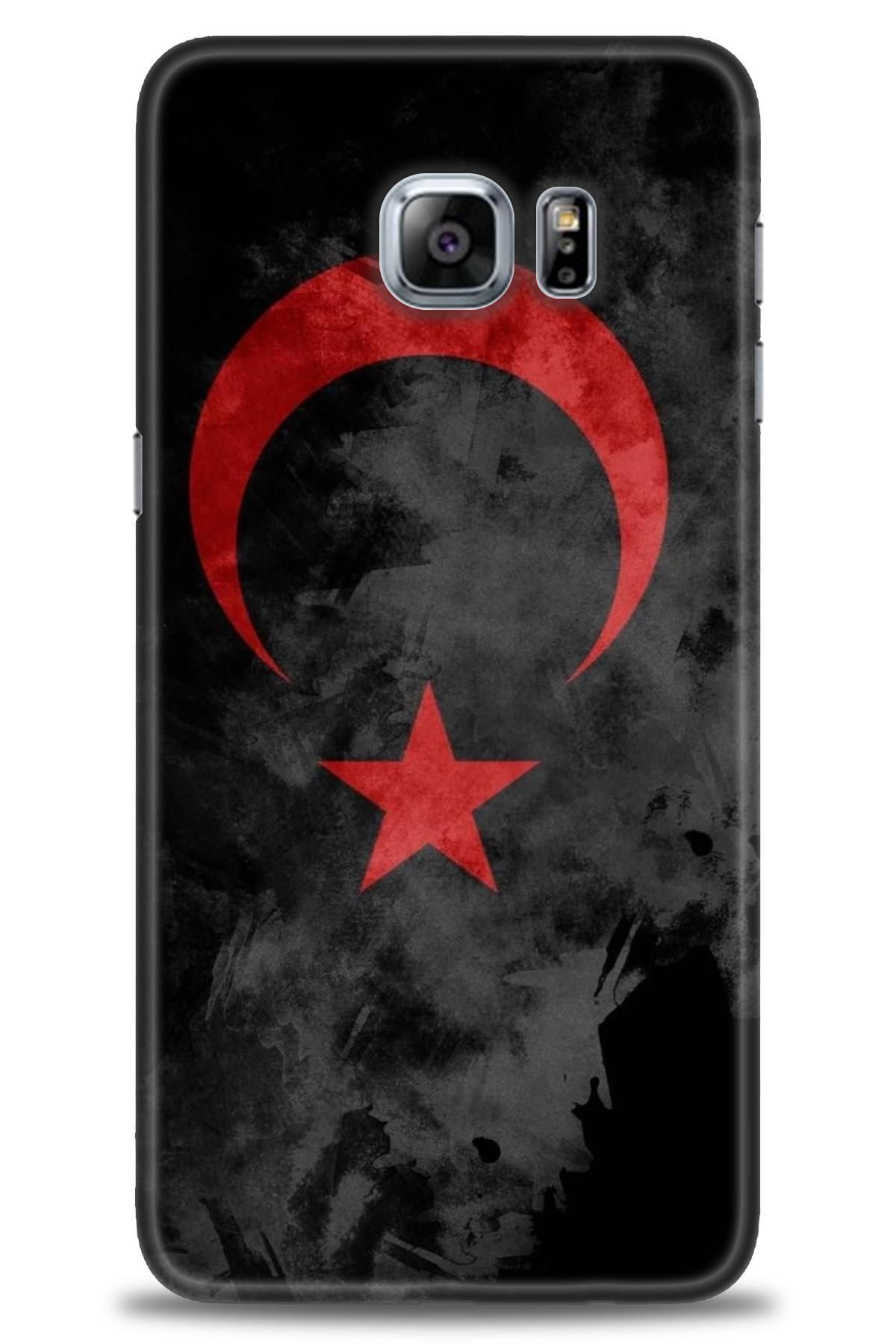 CooperTech Samsung Galaxy S6 Edge Plus İle Uyumlu HD Baskılı Desenli Silikon Kılıf - 467