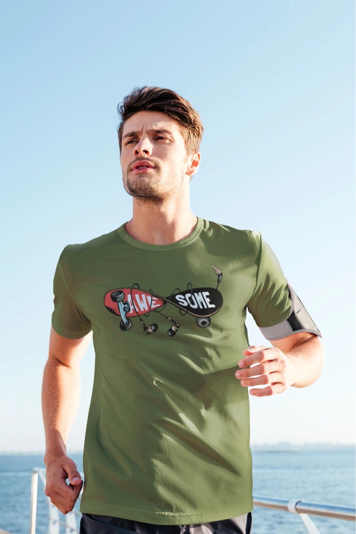 soul stop where freedom flows against the current Unisex T-shirt - AWESOME Skate & Müzik Tasarımı | Soul Stop Özgün Tasarımı