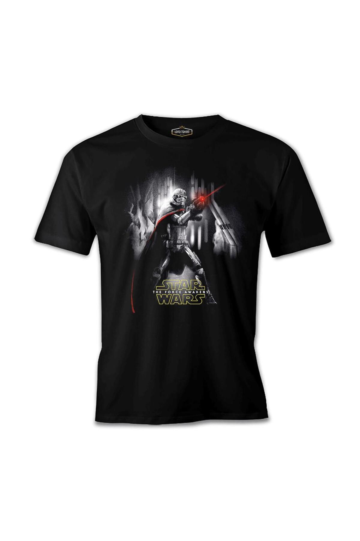 Lord T-Shirt Star Wars - The Force Awakens 3 Siyah Erkek Tshirt