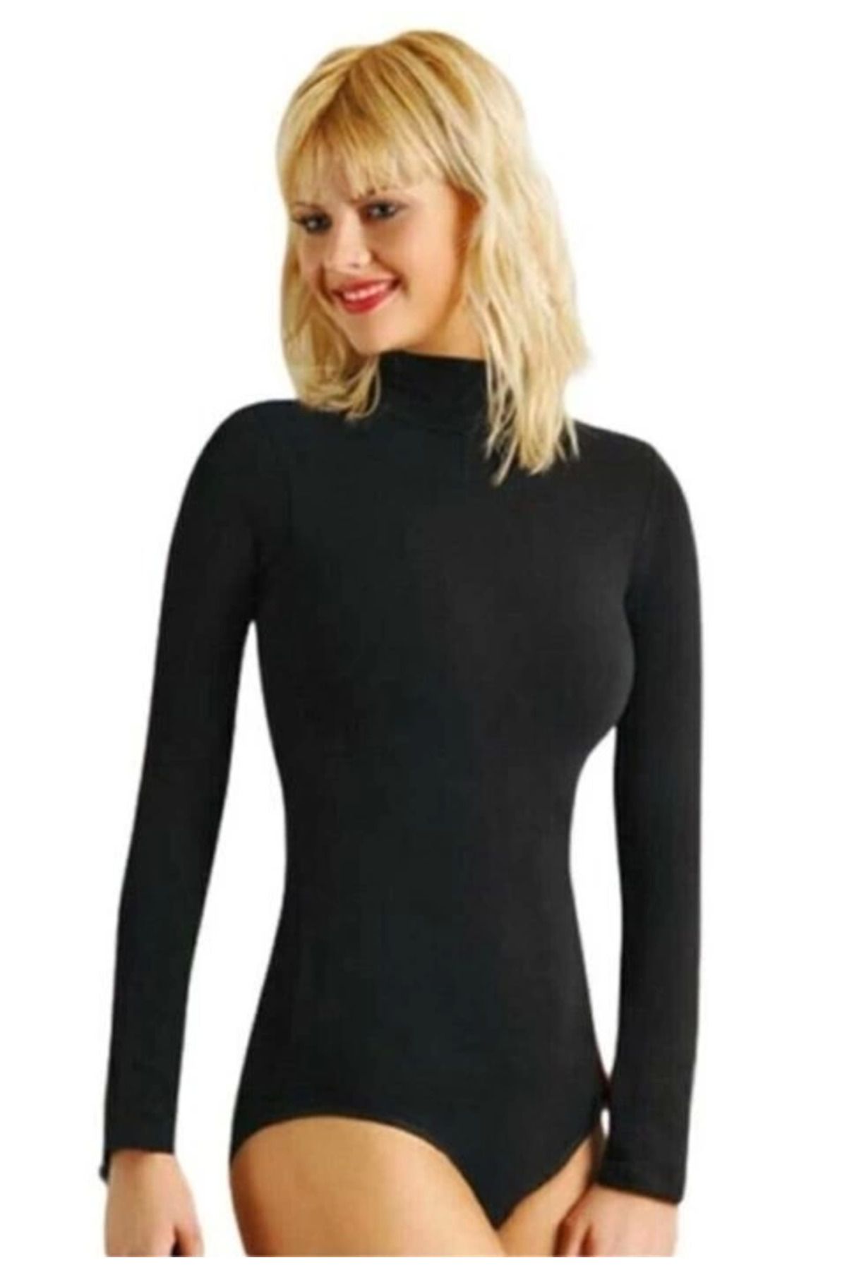 Moda Şahsenem 9258 Uzun Kol Çıtçıtlı Body