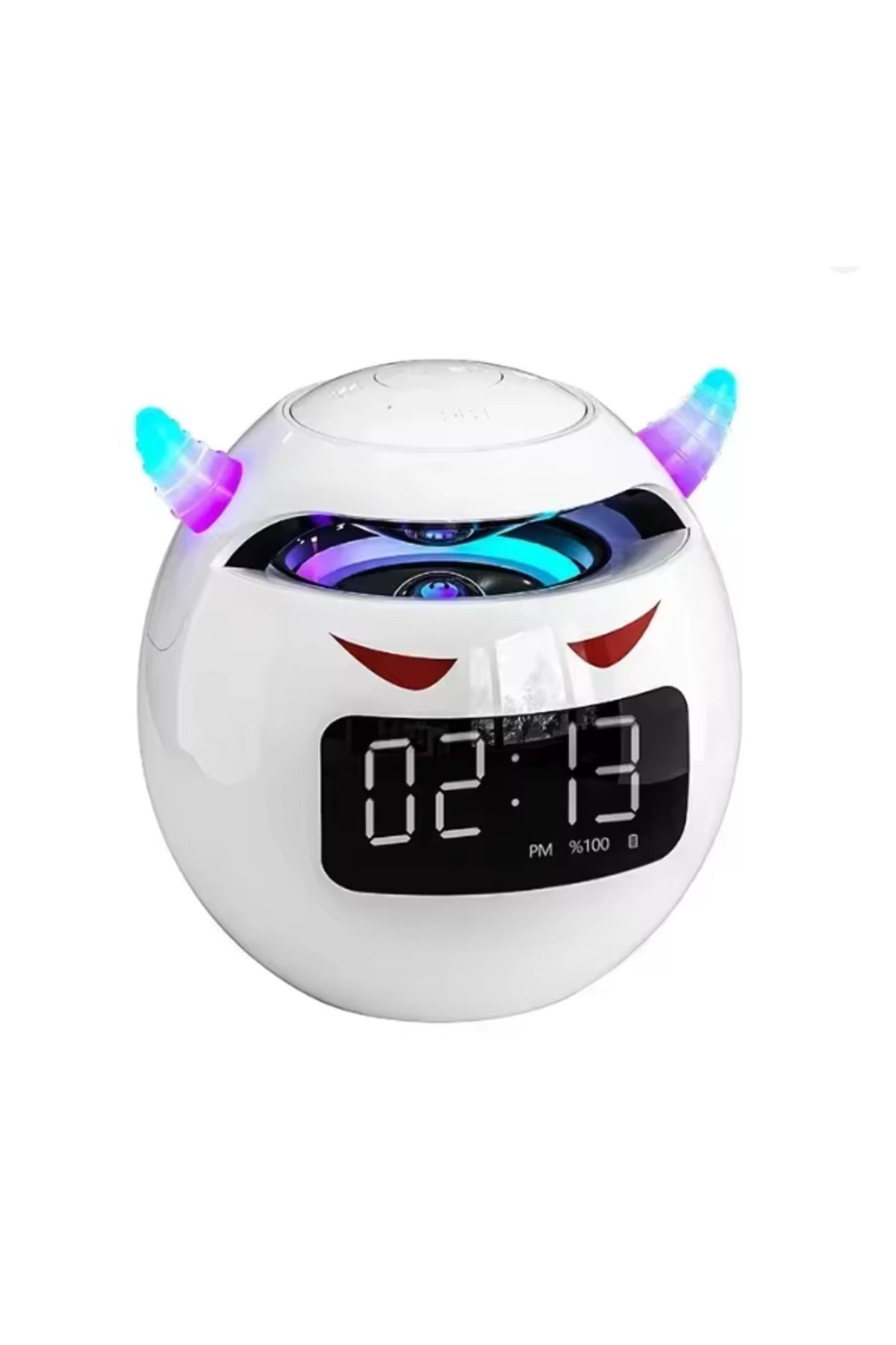 bestdijital Mini Bluetooth Hoparlör & Alarm Saati | HD Mikrofonlu, Bas Destekli TF Kart Müzik Çalar