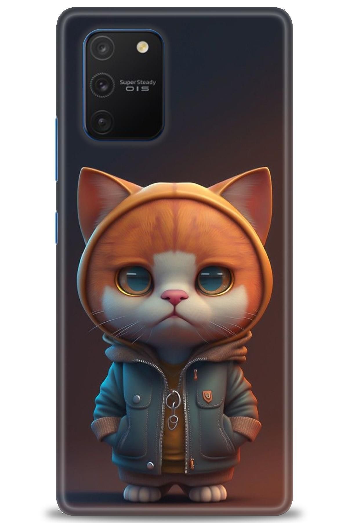 CooperTech Samsung Galaxy A91 İle Uyumlu HD Baskılı Desenli Silikon Kılıf - 340